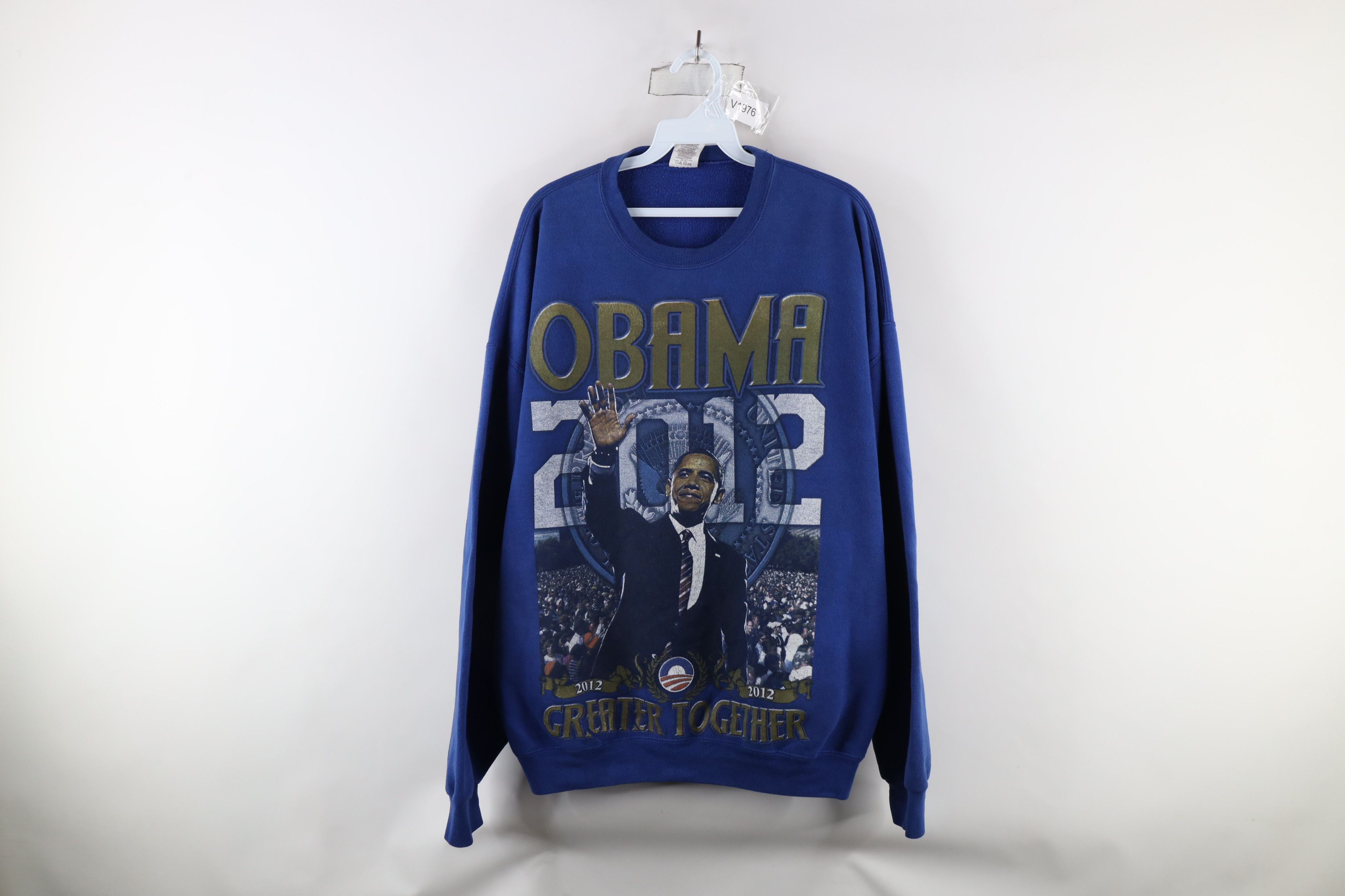 Vintage Vintage Y2K 2012 President Barack Obama Crewneck Sweatshirt Size US XL / EU 56 / 4 - 1 Thumbnail