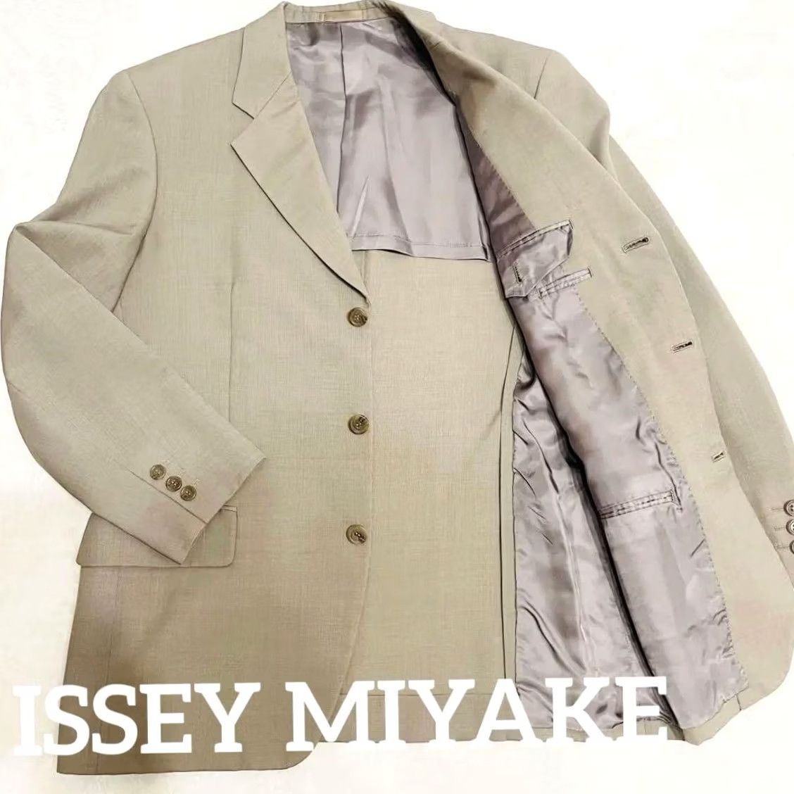 Issey Miyake ISSEY MIYAKE TAILORED JACKET MEN MULTICOLOR SIZE XL USED Size US XL / EU 56 / 4 - 2 Thumbnail