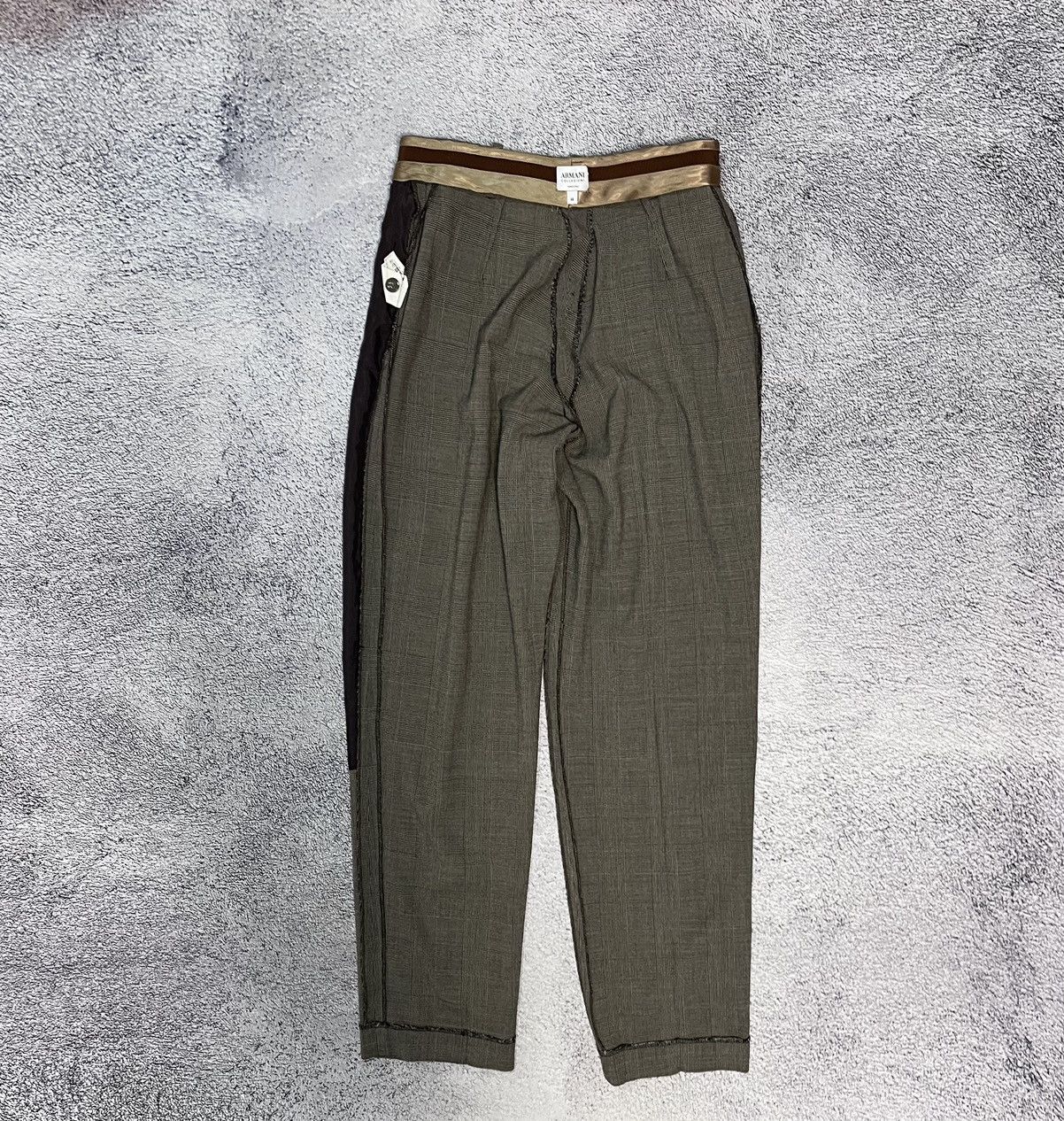 Armani Collezioni Armani Collezioni Women Pants Wool Viscosa Made In Italy Size 30" / US 8 / IT 44 - 10 Thumbnail