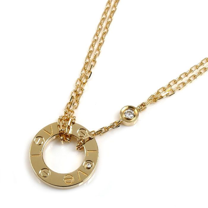 Cartier Cartier Love Au750 Necklace Precious Metal Necklace B7219500 Duty Free For Usa in Gold, Women's