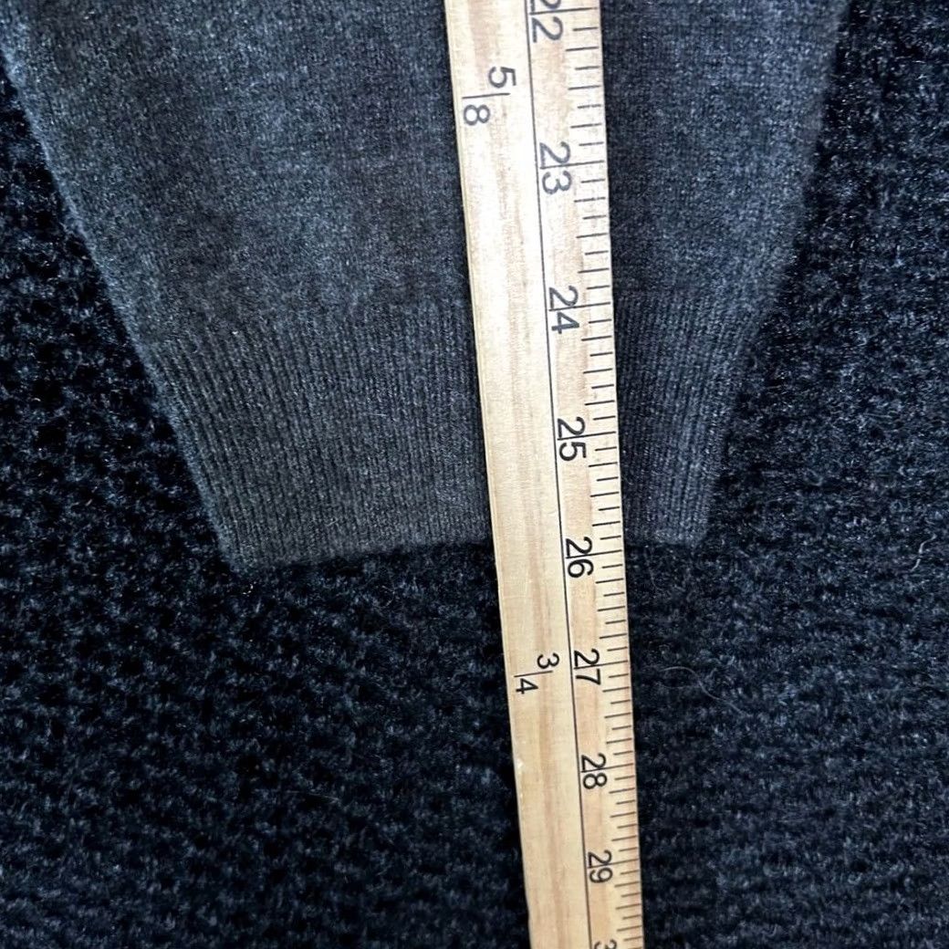 Vintage JOS A Bank Mens XL Argyle V Neck Sweater Lambswool Nylon Dark Gray Size US XL / EU 56 / 4 - 4 Thumbnail