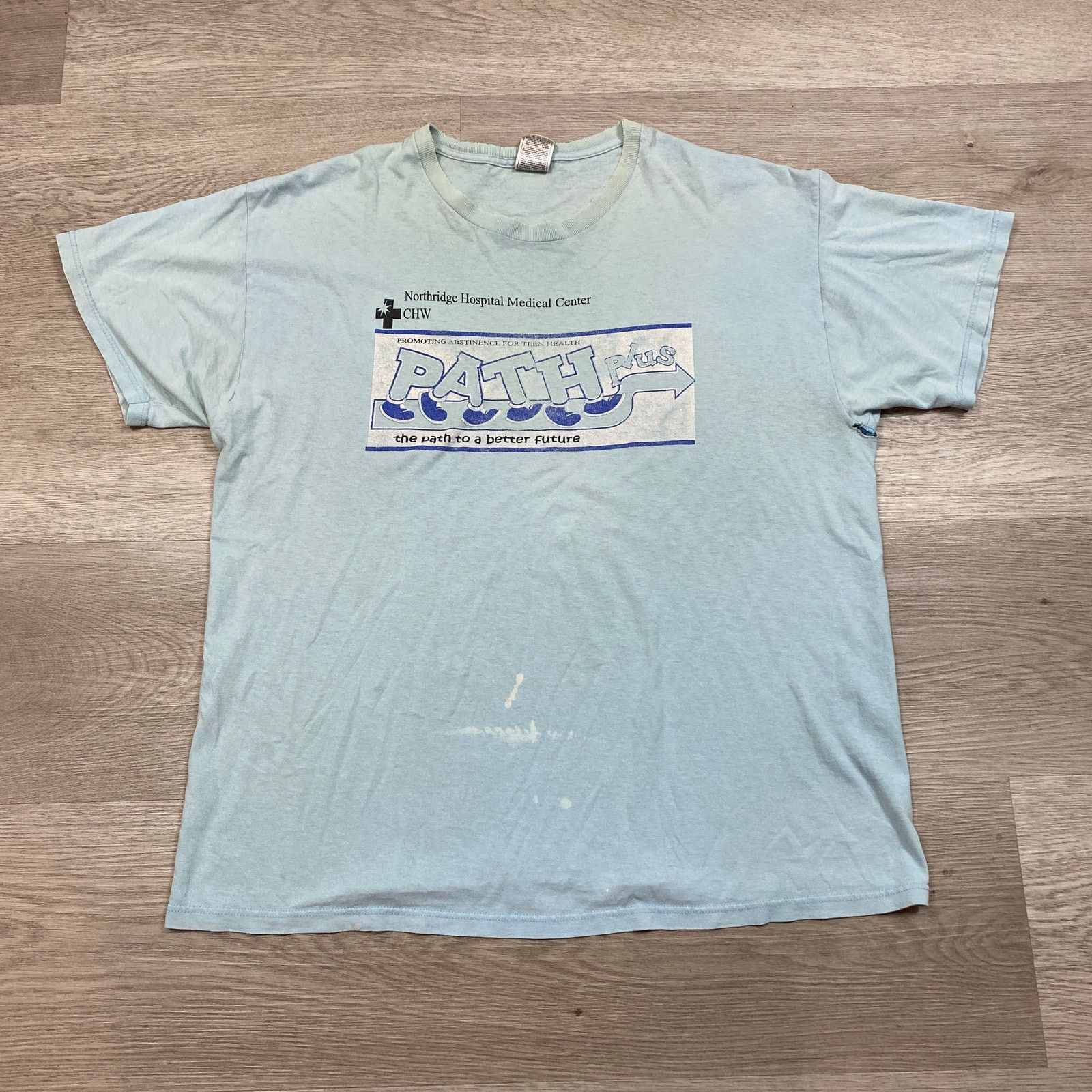 Fruit Of The Loom × Vintage Vintage 90s Path Plus Abstinence Funny Tee Shirt Men's XL Size US XL / EU 56 / 4 - 2 Thumbnail