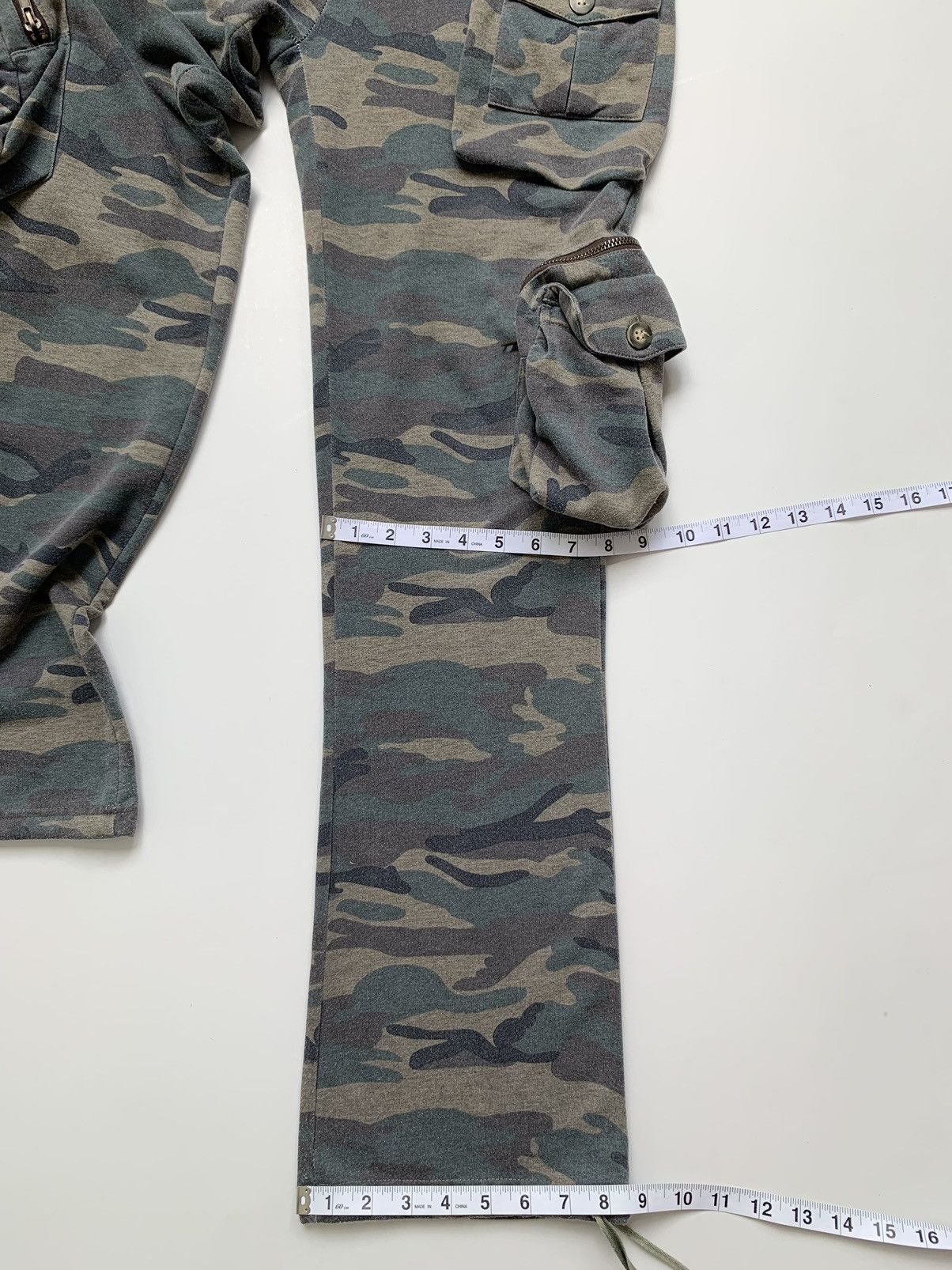 Japanese Brand 2000s Heaven Camo Cargo GOA Inspired Boot Cut Pant Size US 30 / EU 46 - 16 Thumbnail