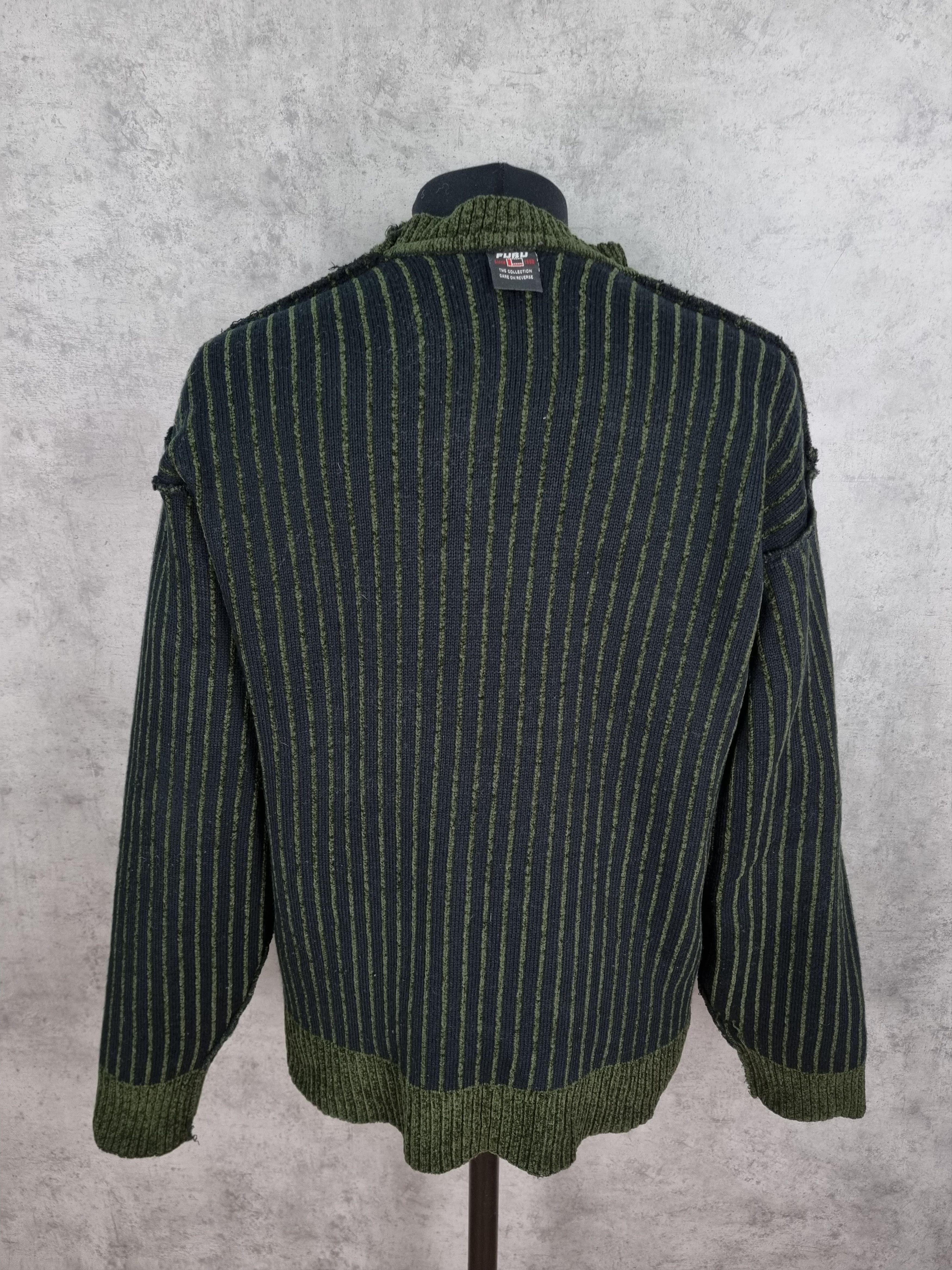 Fubu × Vintage Fubu Velour Striped Vintage Sweater Size US L / EU 52-54 / 3 - 7 Thumbnail