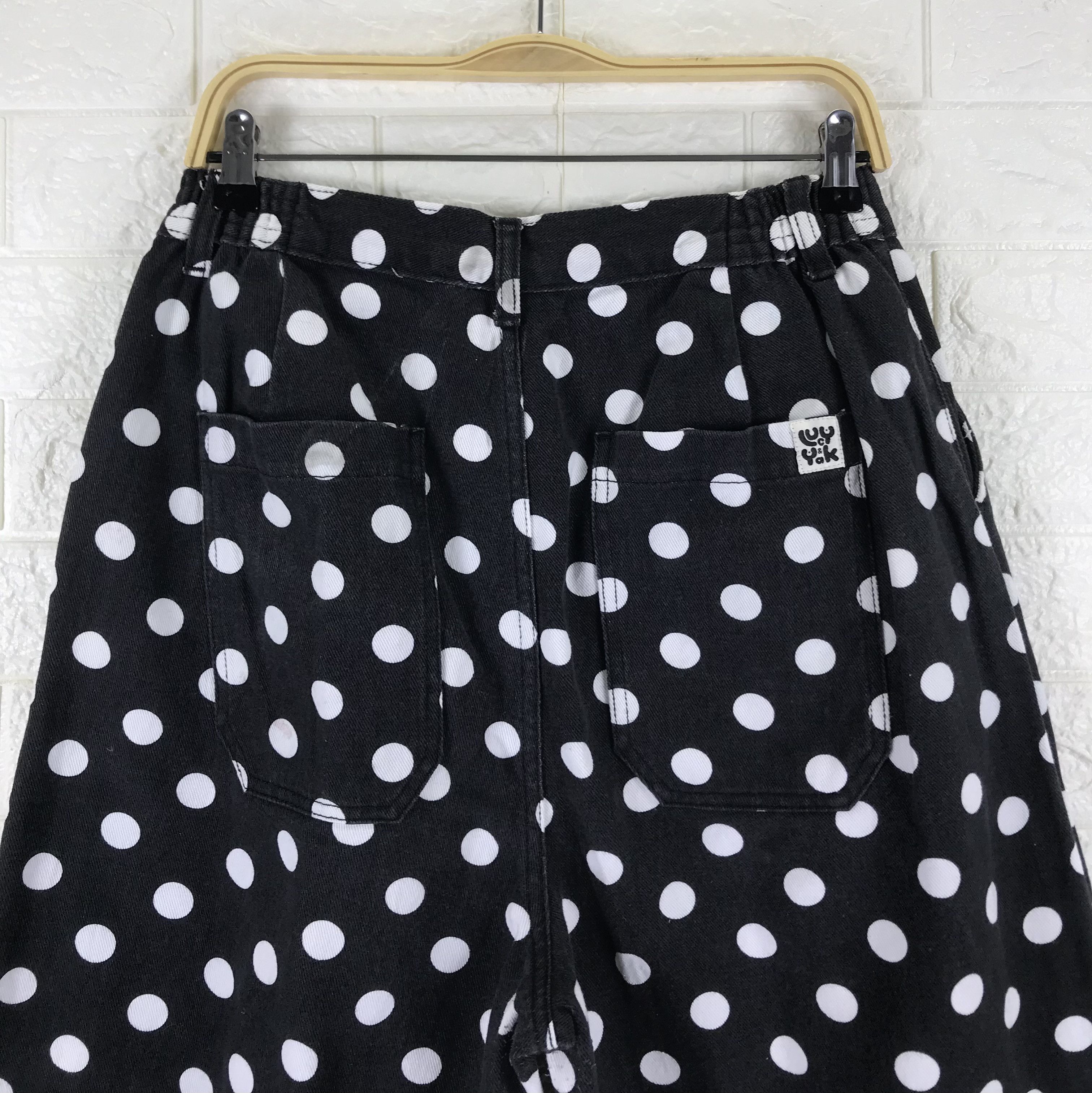 Japanese Brand Vintage Lucy & Yak Polkadot Crazy Baggy Jeans Size US 30 / EU 46 - 8 Thumbnail