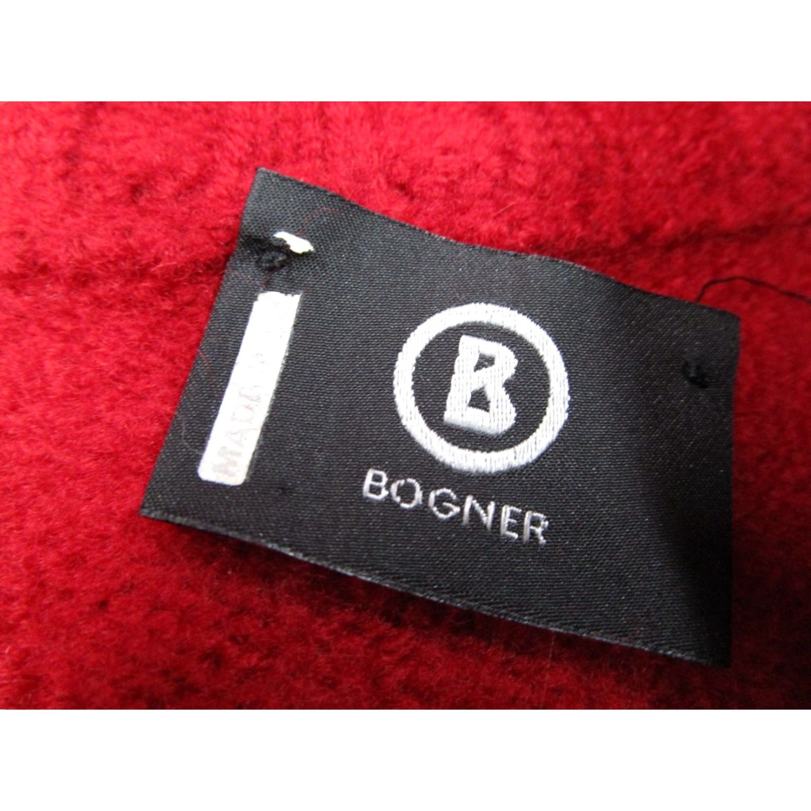 Bogner Bogner Sweater Women 34 Red Wool 1/4 Zip Knit Pullover Long Sleeve Made in Italy Size XXS / US 00 / IT 34 - 2 Thumbnail