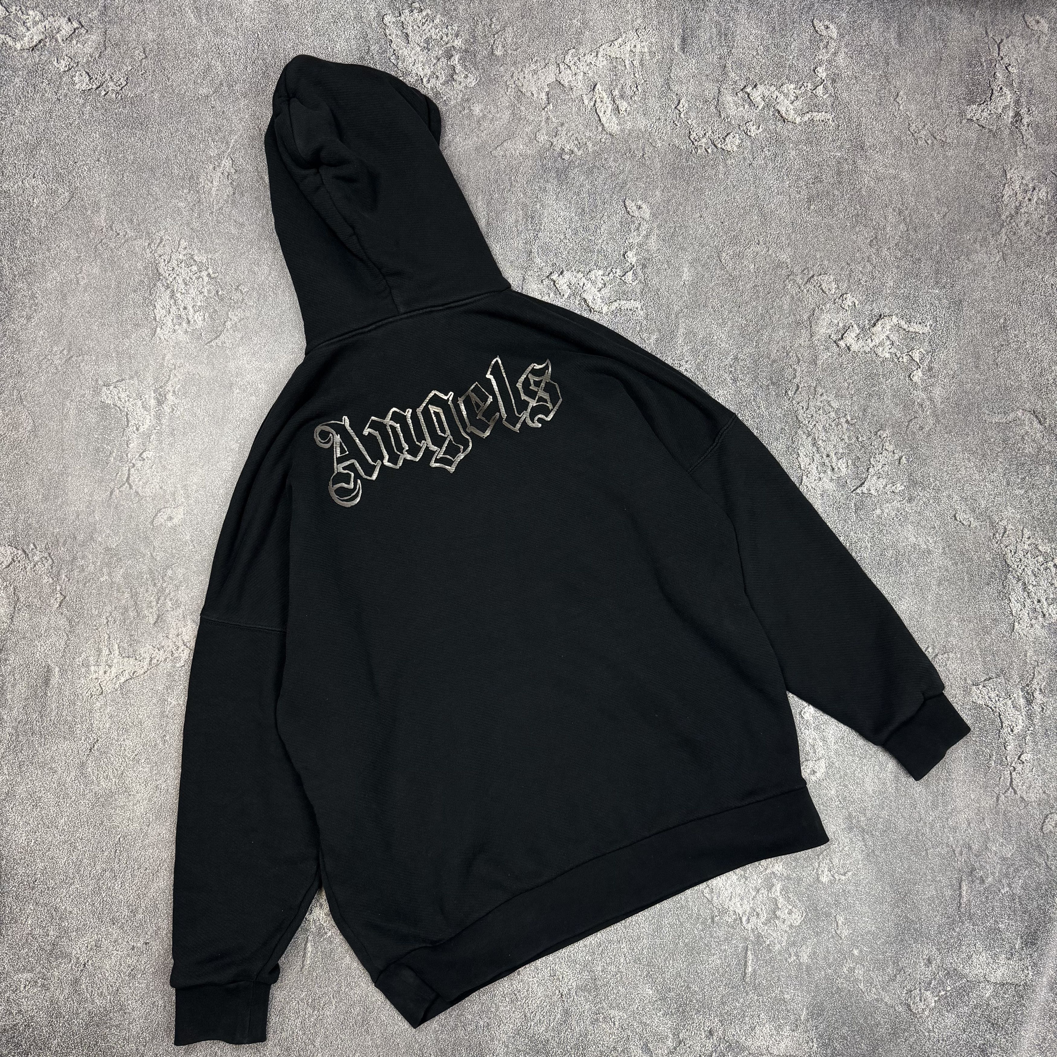 Palm Angels PALM ANGELS WHITE HOODIE FRONT AND BACK LOGO GLOW Size US XL / EU 56 / 4 - 2 Thumbnail