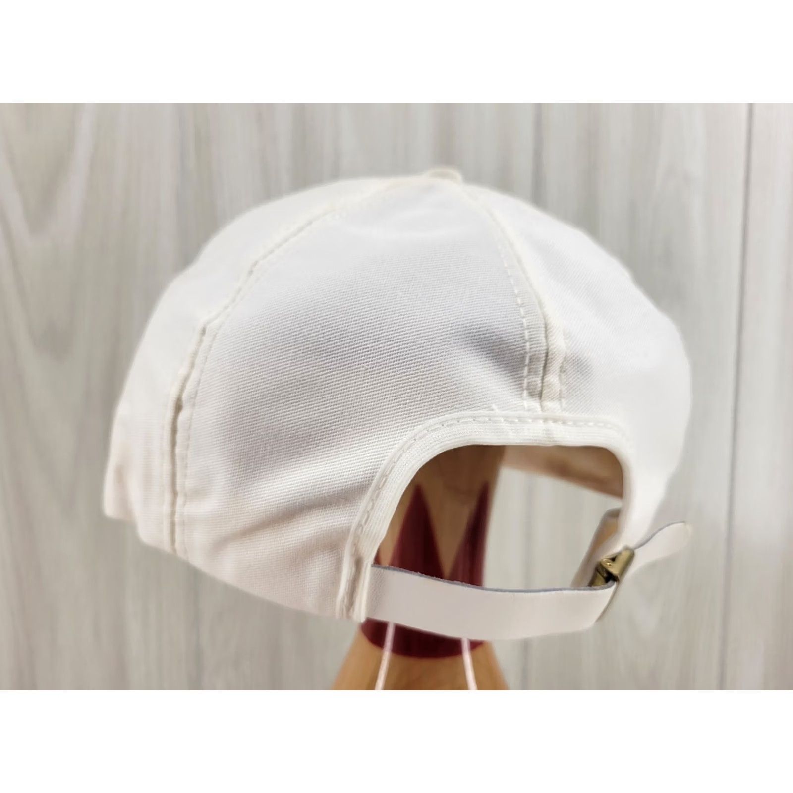 Vintage VINTAGE Genesis Trucker Hat Mens Adjustable Leather Strapback Made in the USA White Cap Size ONE SIZE - 6 Thumbnail