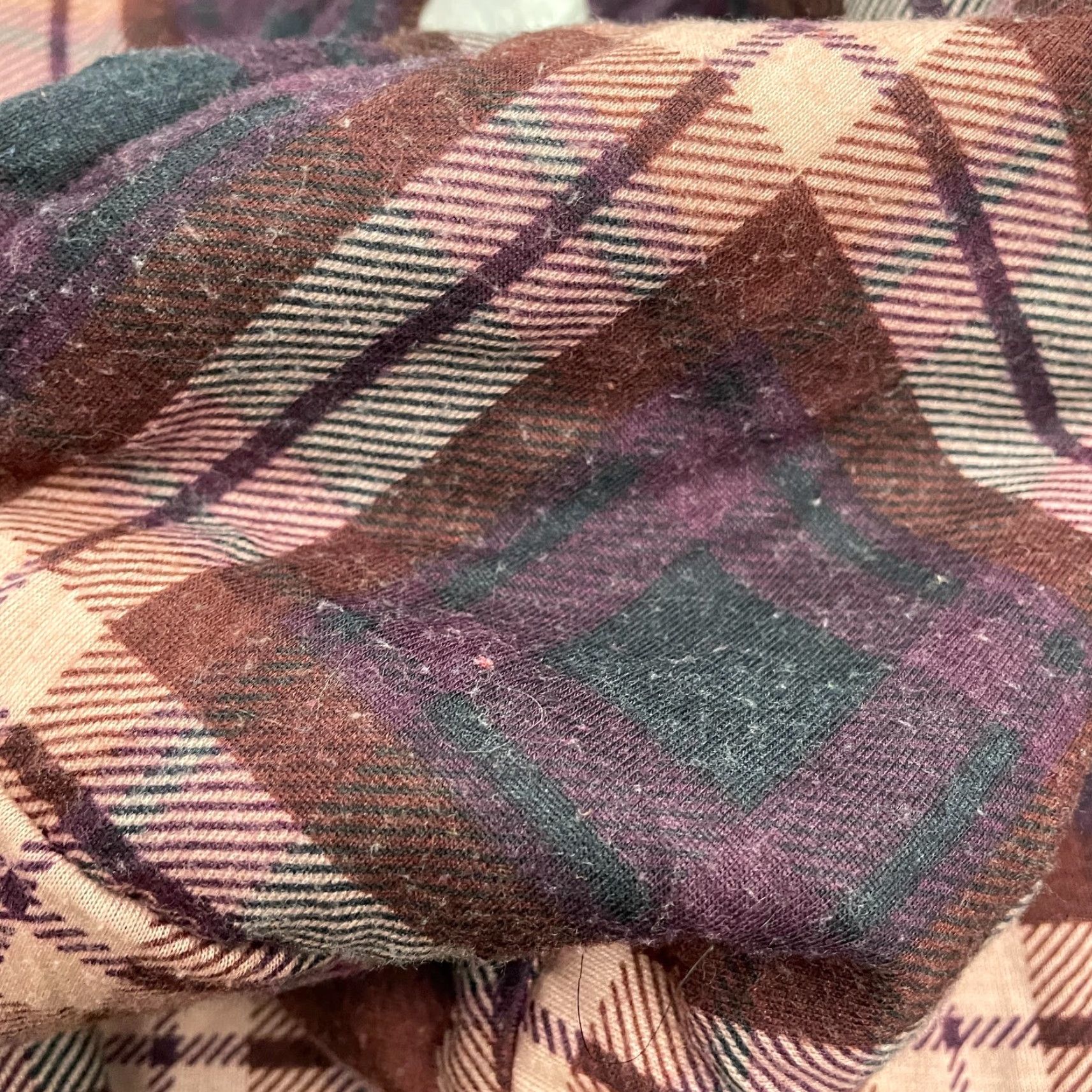 Vintage Polly & Esther Hoodie Womens XL Multi Plaid Flannel Sherpa Jacket Button Down Size XL / US 12-14 / IT 48-50 - 4 Thumbnail