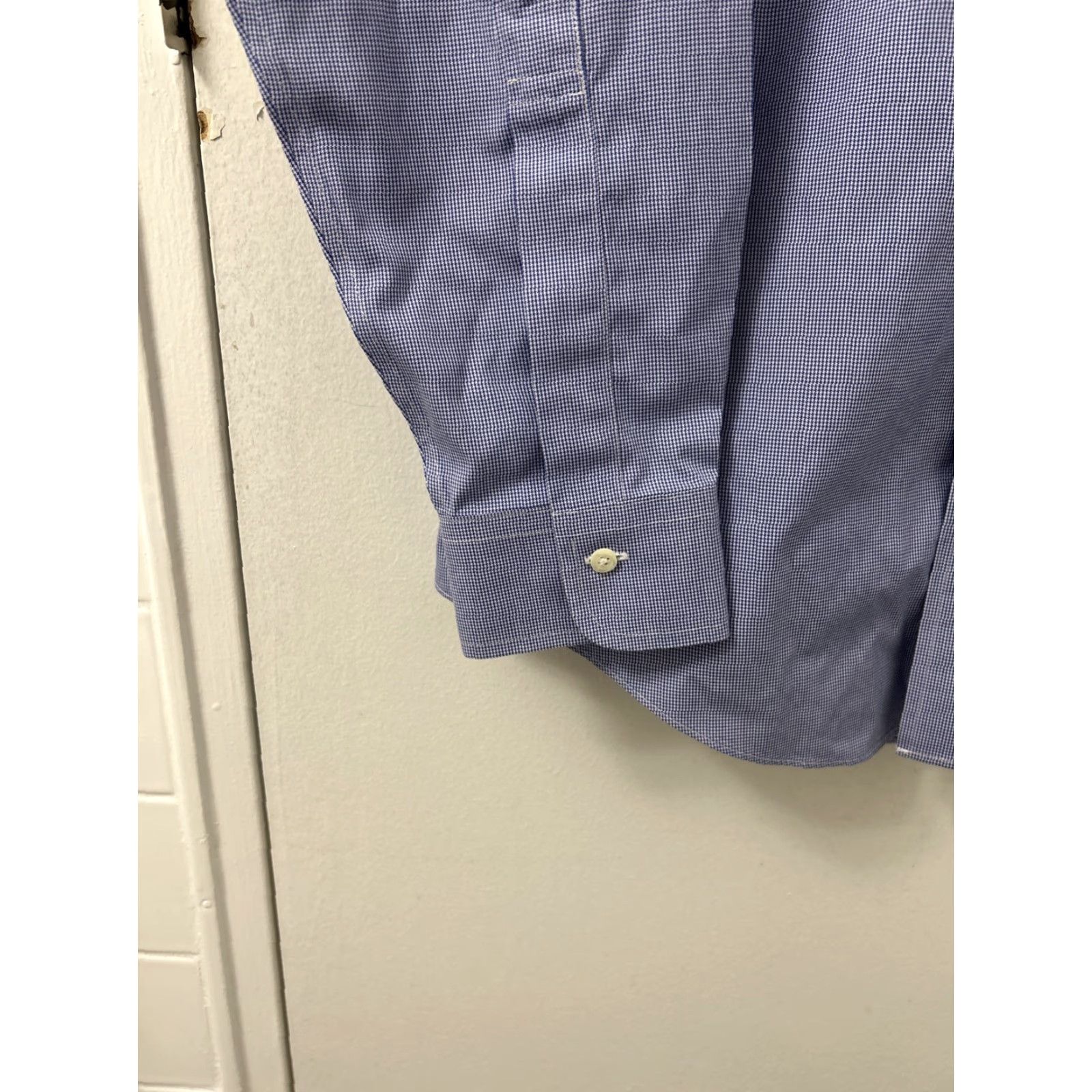 Brooks Brothers VINTAGE Brooks Brothers Original Polo Shirt Mens 14.5 Blue Houndstooth Regent Supima Button-Down Dress Shirt Mens Size US M / EU 48-50 / 2 - 7 Thumbnail
