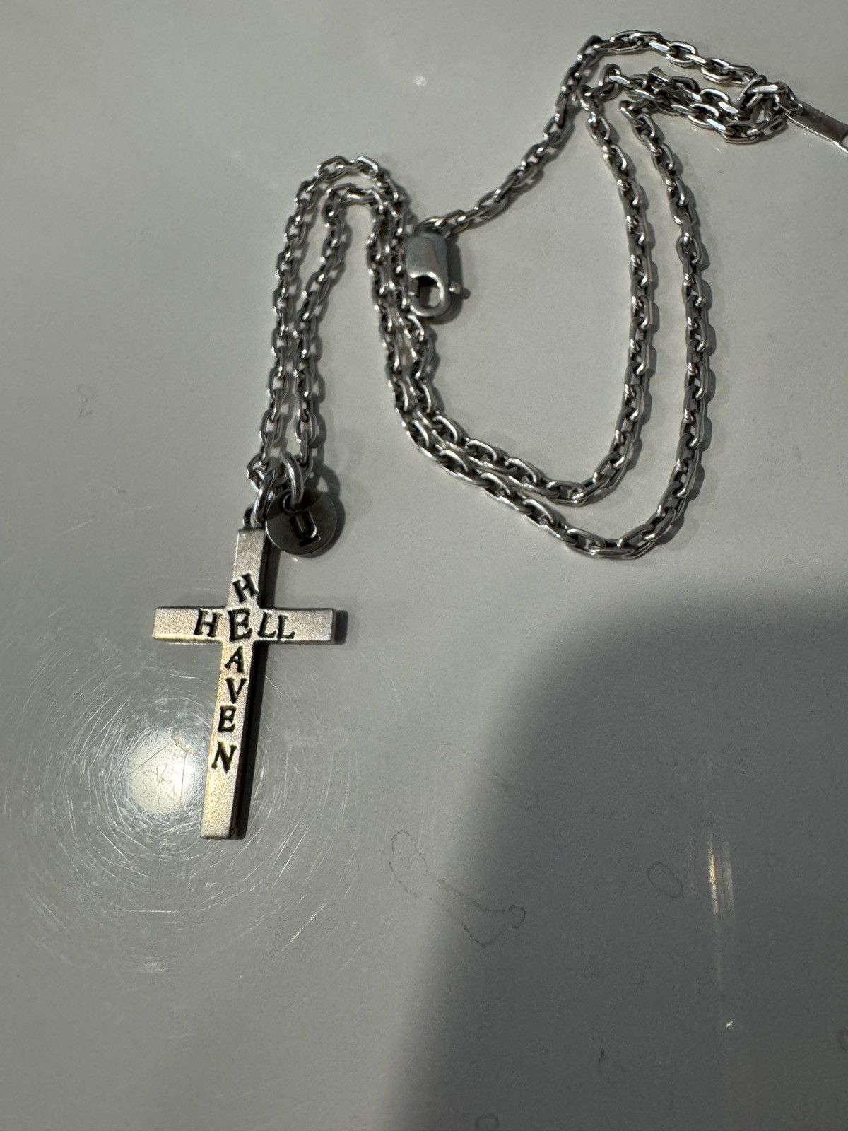 Undercover Undercover AW02 Heaven & Hell Cross Necklace | Grailed
