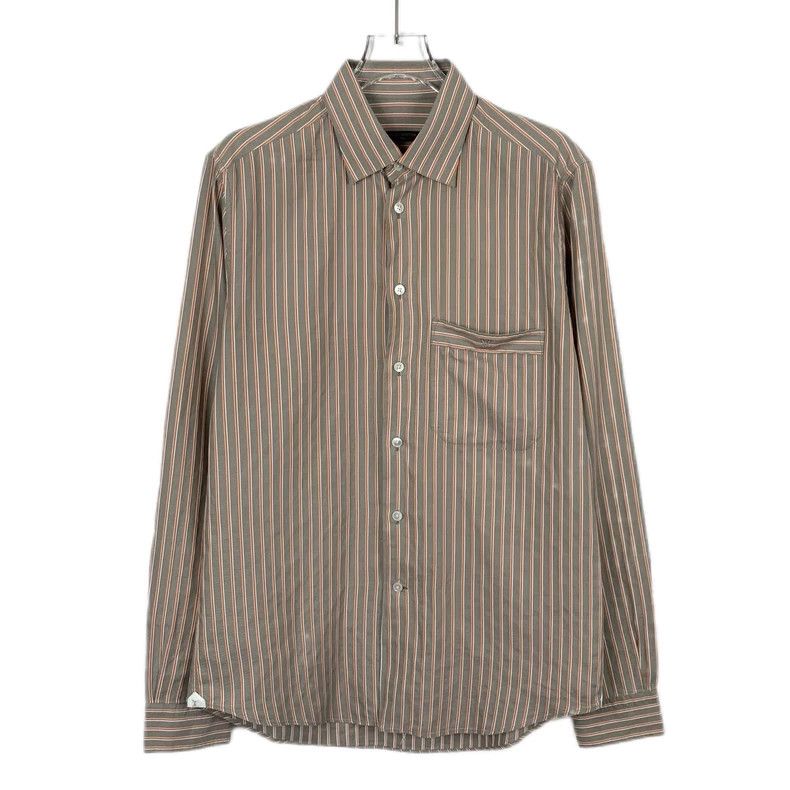 Louis Vuitton Louis Vuitton Brown striped cotton lapel single-breasted l Size US M / EU 48-50 / 2 - 1 Thumbnail