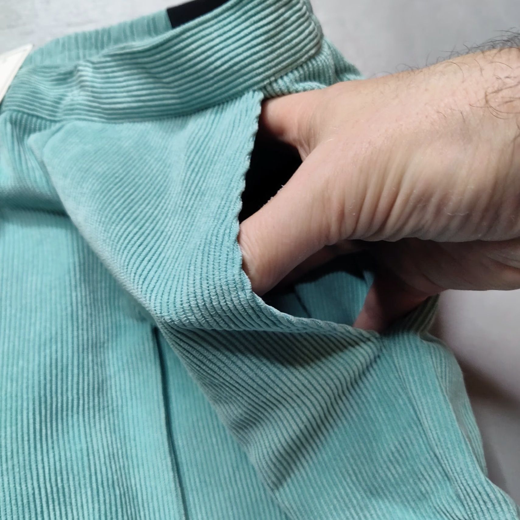 Vintage Alfred Dunner St Moritz Women Plus 16W Seafoam Corduroy Pants NEW Pull On Size 38" / US 16 / IT 52 - 7 Thumbnail