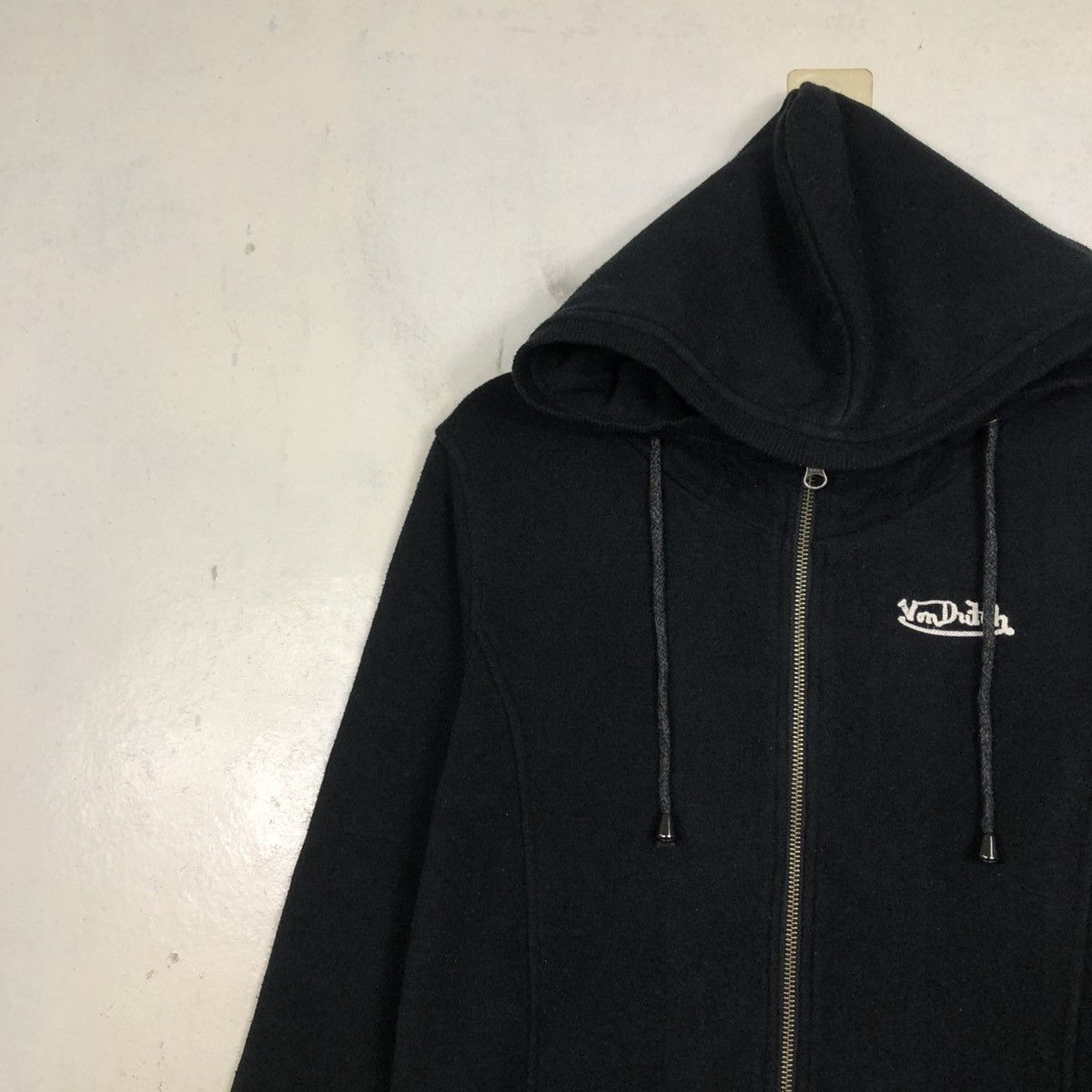 Von Dutch 📌Rich Black Zipper Jacket Von Dutch Big Logo Punk Style Size US L / EU 52-54 / 3 - 9 Thumbnail