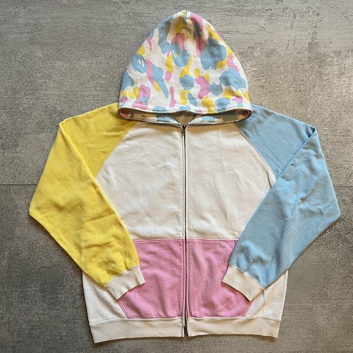 Bape Cotton Candy Camo Full Zip Hoodie | Grailed