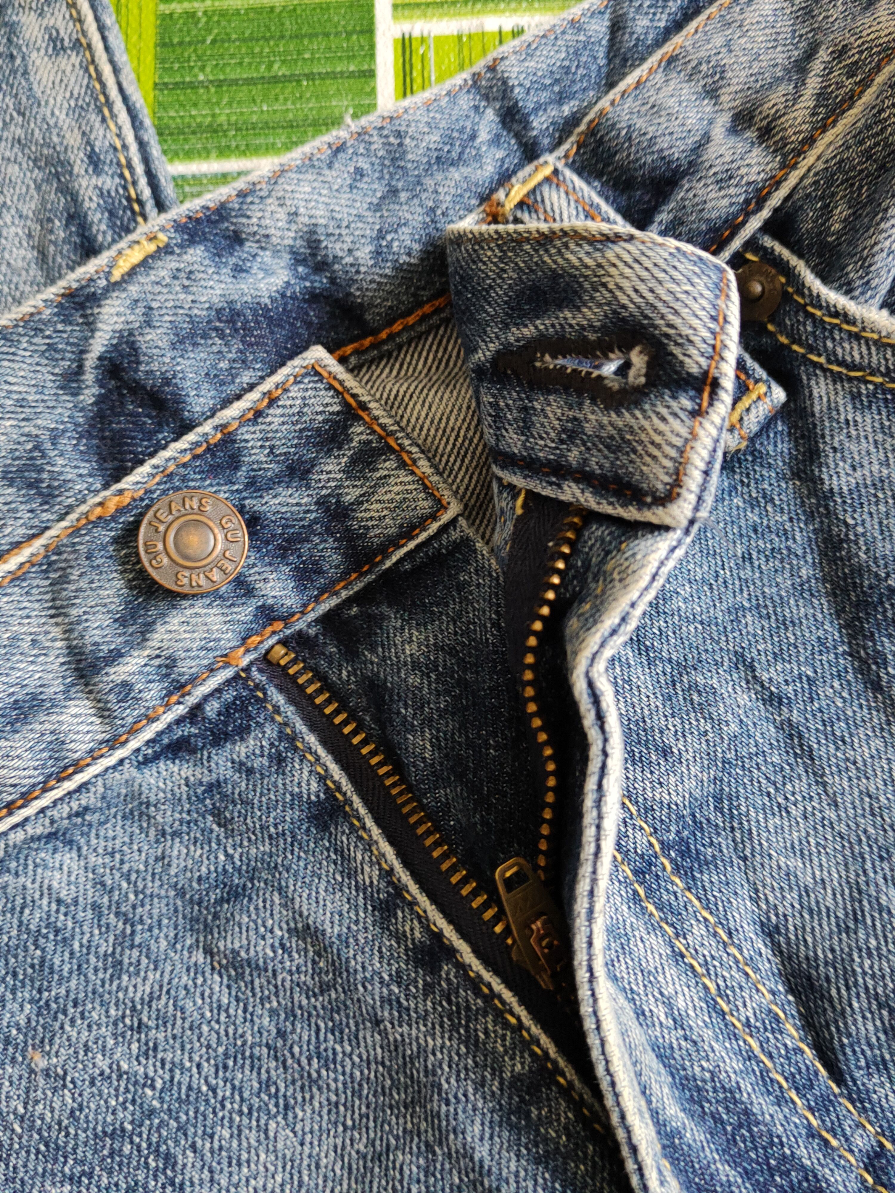 GU GU Blue Faded Distressed Ripped Jeans #S2245 Size US 34 / EU 50 - 12 Thumbnail