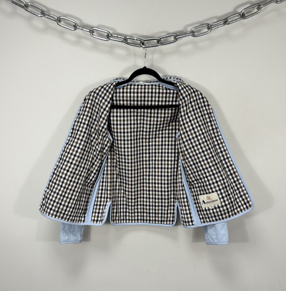 Aquascutum Aquascutum Women’s Light Blue Quilted Jacket Size S / US 4 / IT 40 - 2 Thumbnail