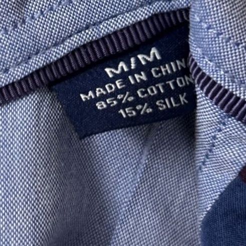 Tommy Bahama Tommy Bahama Shirt Mens Medium Blue Striped Cotton Silk Hawaiian Button Down L/S Size US M / EU 48-50 / 2 - 6 Thumbnail