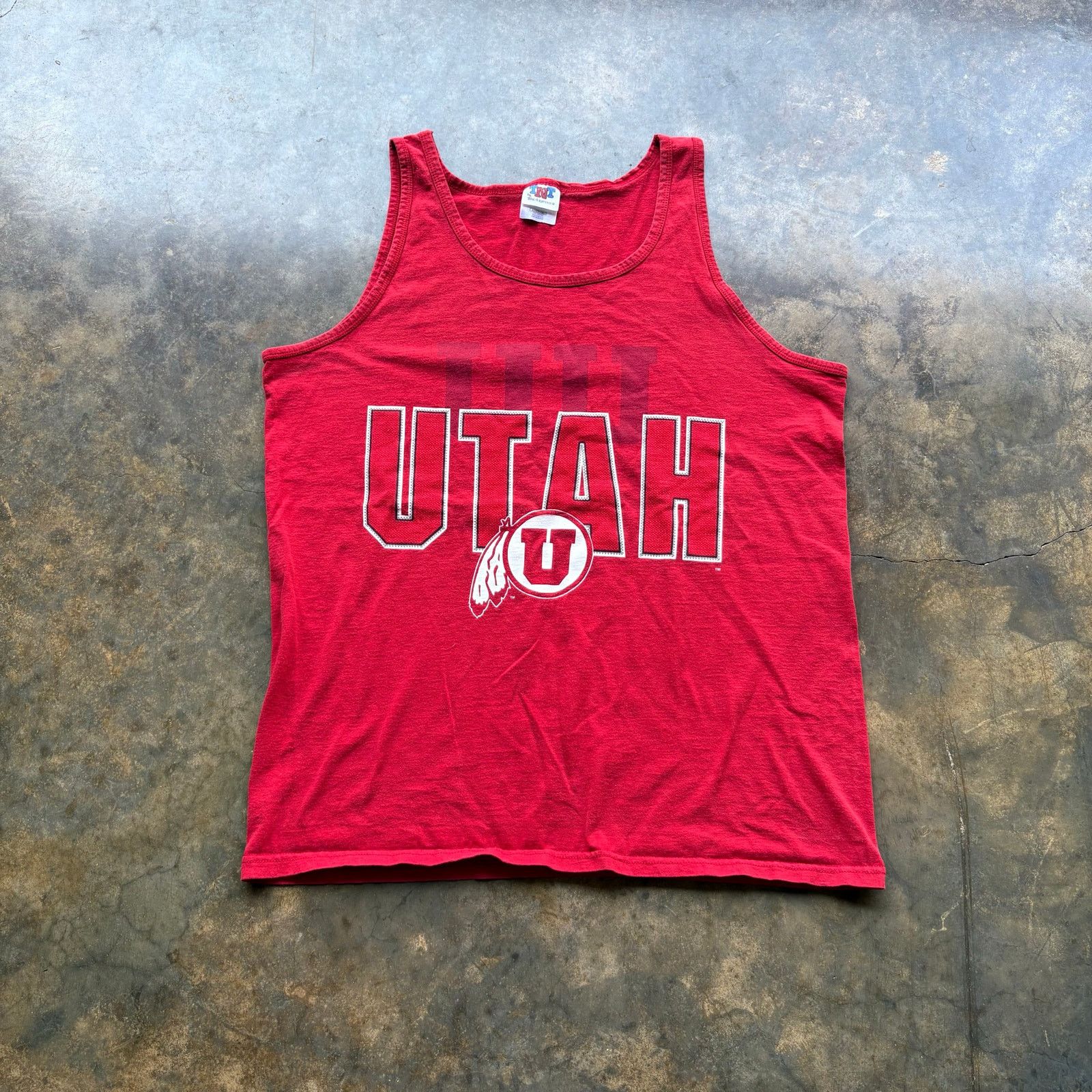 NCAA Vintage 90s Utah Utes Graphic Cut off T-shirt Size US XL / EU 56 / 4 - 1 Thumbnail