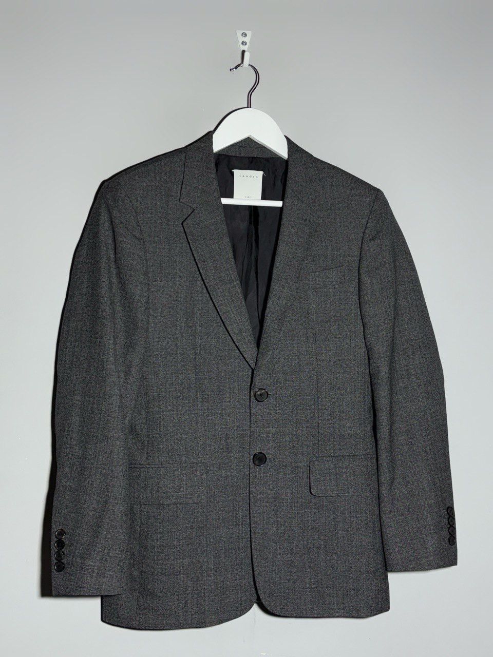Sandro Sandro Paris Tailored Wool Blazer Jacket Size XL / US 12-14 / IT 48-50 - 1 Thumbnail