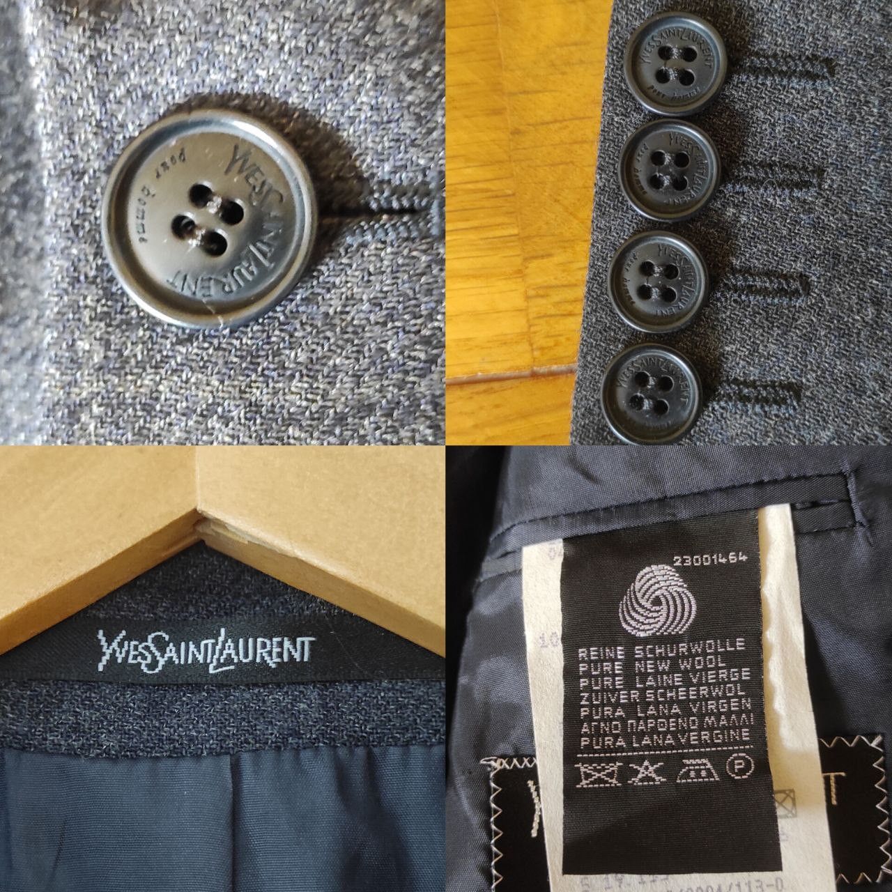 Japanese Brand × Yves Saint Laurent YSL Yves Saint Laurent Blazer Size S or 46 Checkered Size 36R - 9 Thumbnail