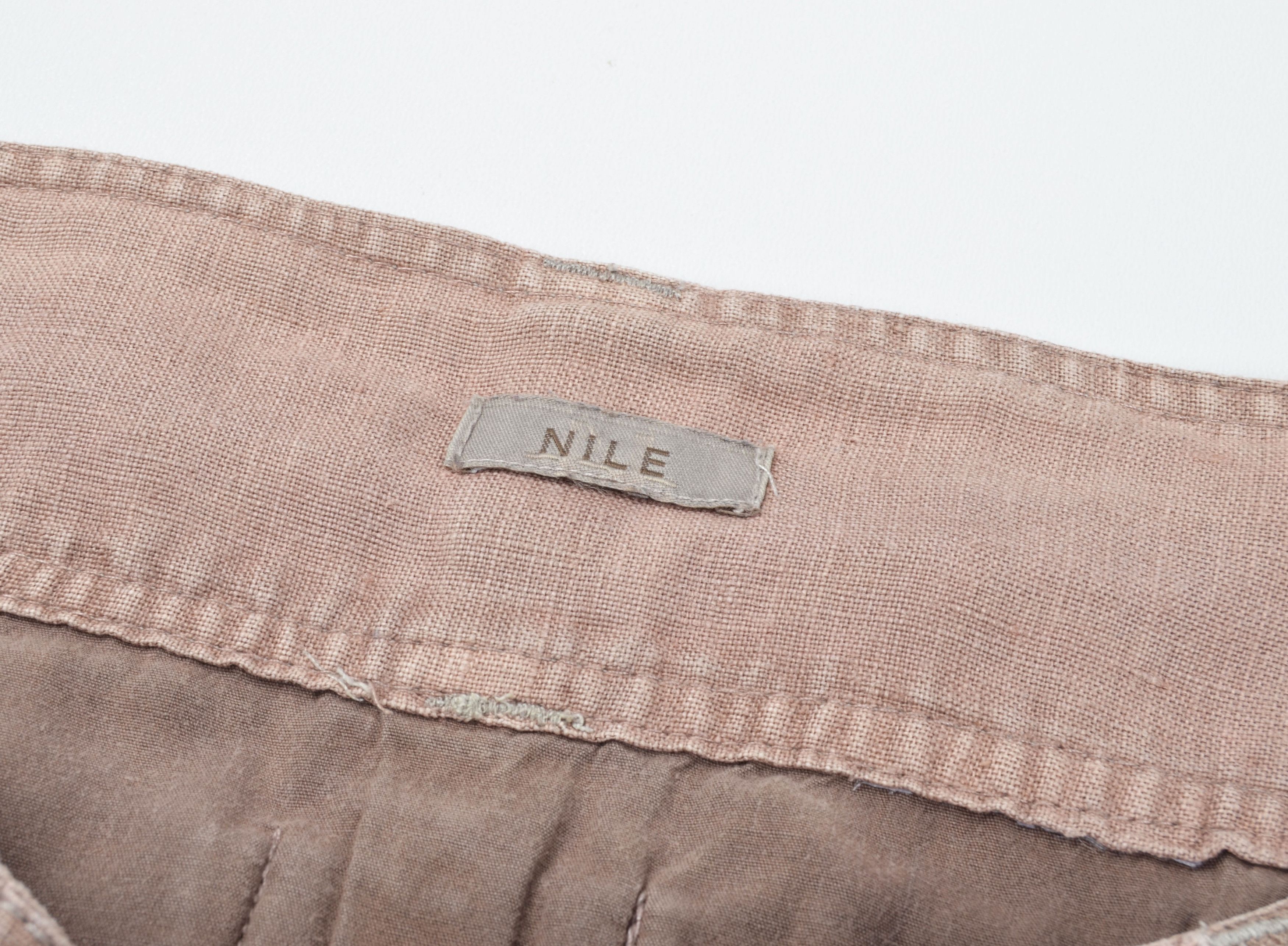 Other NILE Avant-Garde Linen Cropped Utility Pants Balloon Fit Size 32" / US 10 / IT 46 - 6 Thumbnail