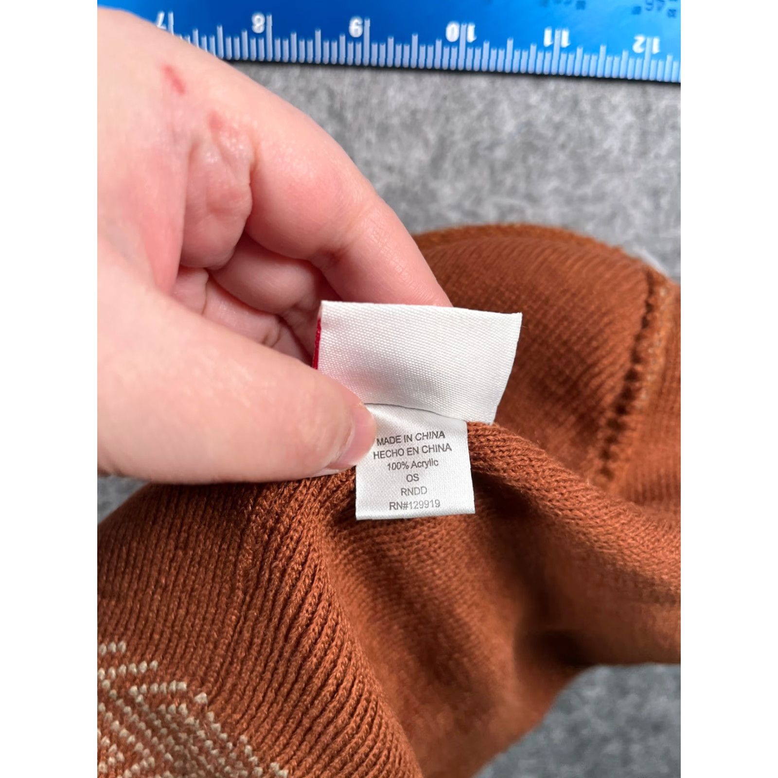 Levi's VINTAGE Levi's Beanie Toque Adult One Size Brown Knit Geometric 100% Acrylic Skate NEW Size ONE SIZE - 7 Thumbnail
