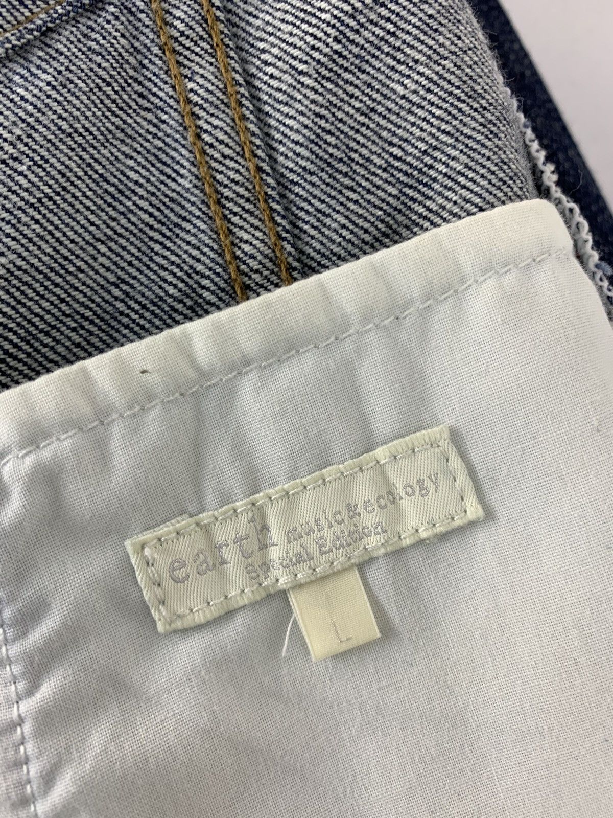 Japanese Brand Earth Music Indigo Denim Jacket Double Pocket Western Size L / US 10 / IT 46 - 9 Thumbnail