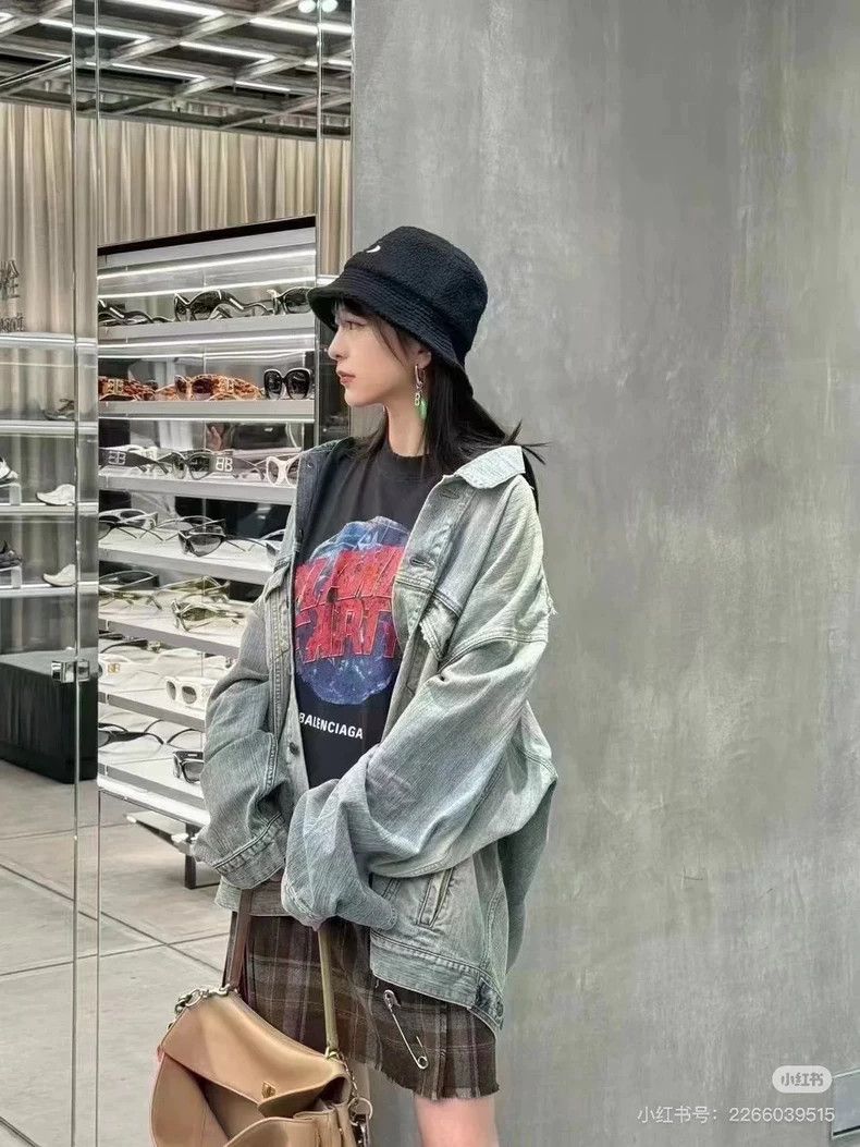 Balenciaga Balenciaga size 38 Washed Black Pin Patchwork Fake Two Pie Size XS / US 0-2 / IT 36-38 - 7 Thumbnail