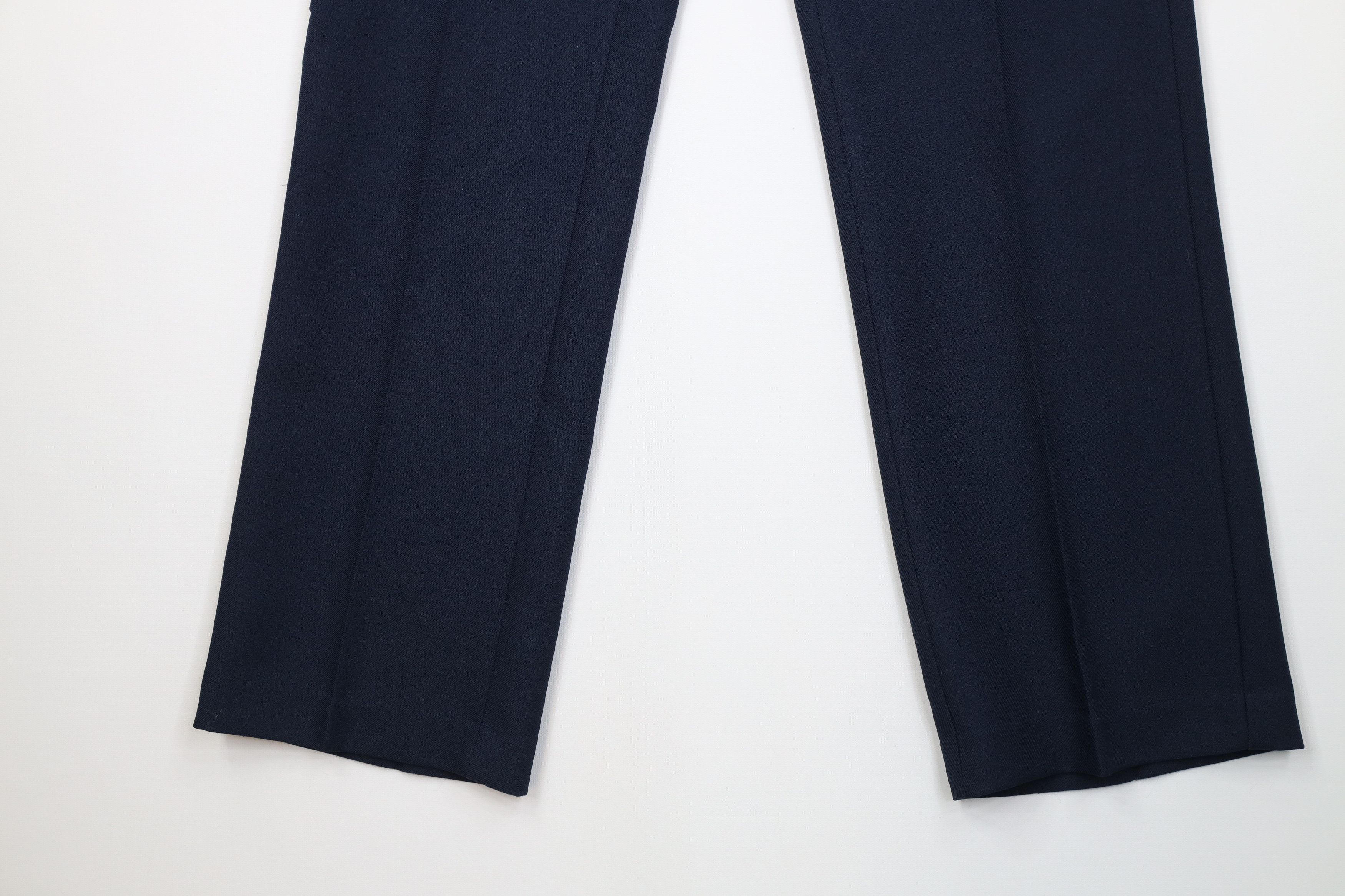 Vintage Vintage 70s Streetwear Flared Wide Leg Chino Pants Blue USA Size US 36 / EU 52 - 4 Thumbnail