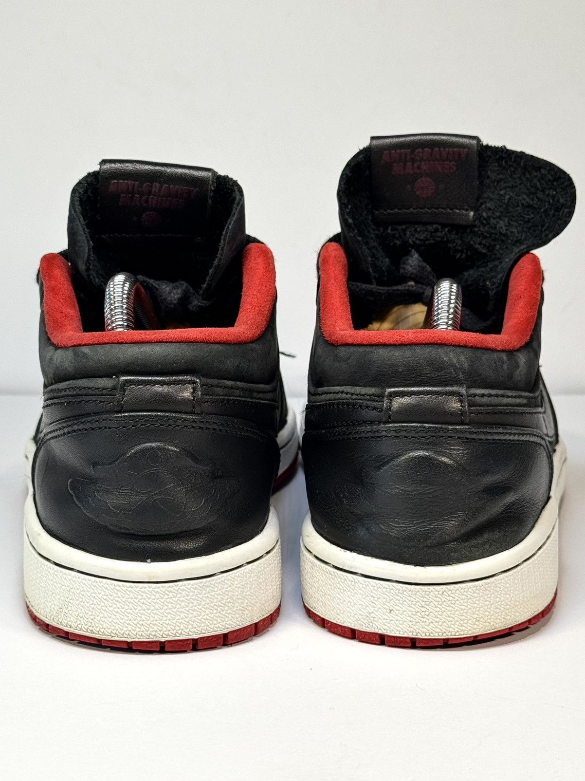 Jordan Brand 🔥RARE🔥 2013 Air Jordan 1 Nouveau Low Black Red Full Leather Size US 8 / EU 41 - 5 Thumbnail