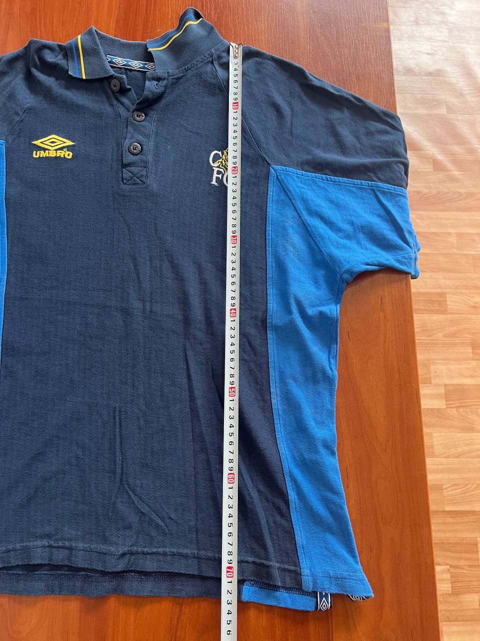 Umbro 1997/2000 RARE CHELSEA FC TRAINING SOCCER JERSEY SHIRT SZ L Size US L / EU 52-54 / 3 - 11 Thumbnail