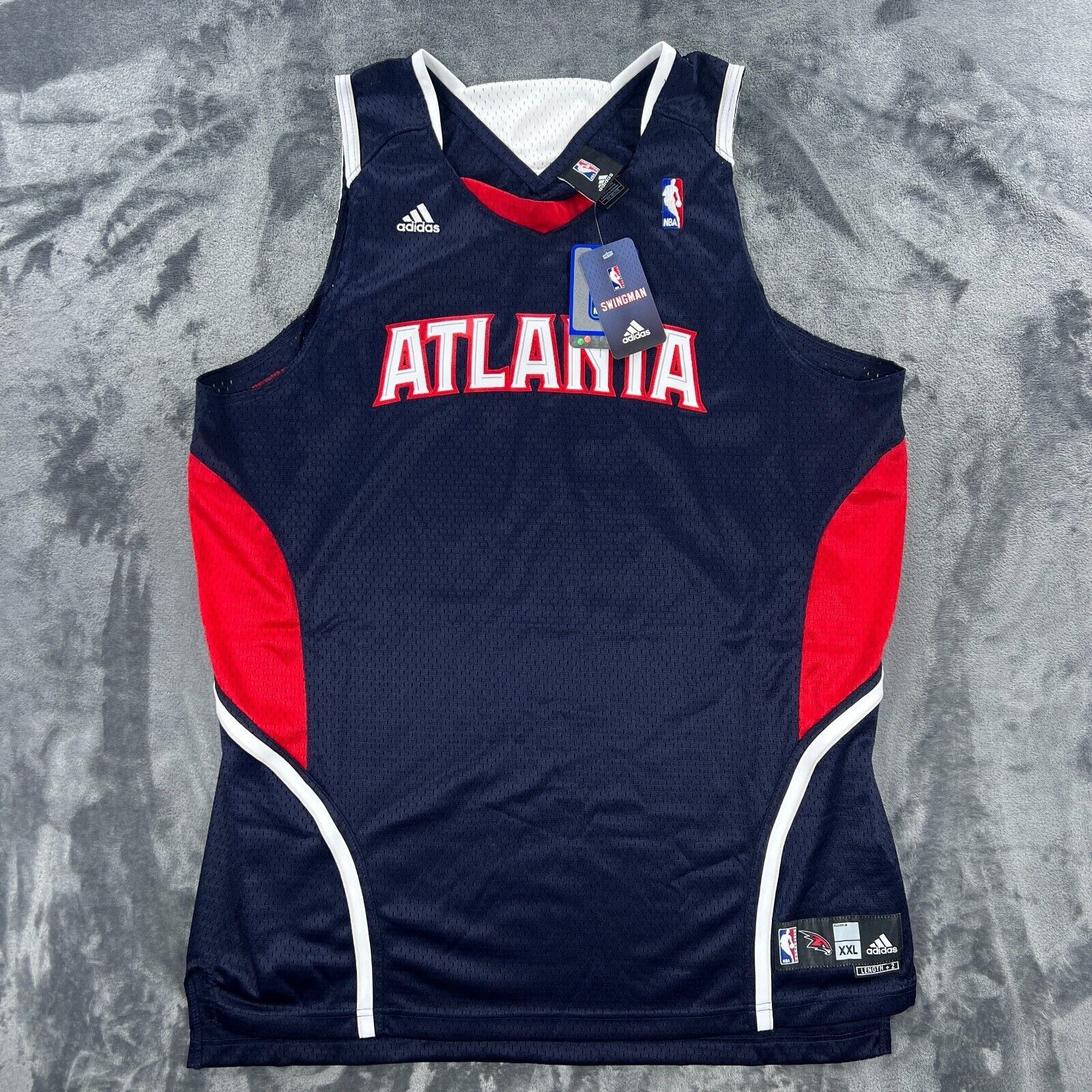 Adidas Adidas Basketball Jersey Men 2XL Vintage Deadstock Y2k Atlan Size US XXL / EU 58 / 5 - 8 Thumbnail