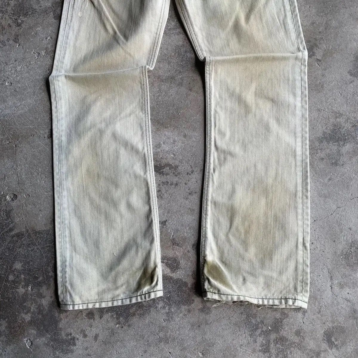 Kapital 💥 DESTROYED! Edwin 503 x Blue Trip Jeans Rugged Faded Pants Size US 29 - 5 Thumbnail