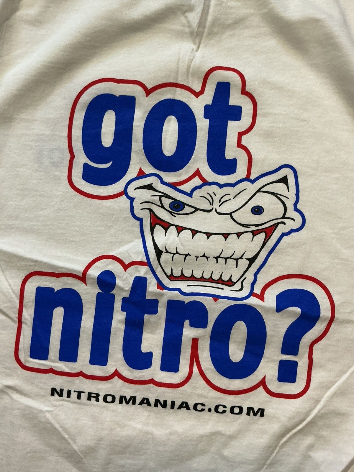 Vintage Vintage Nitro Maniac "Got Nitro?" Racing Graphic S/S T-Shirt Size US XL / EU 56 / 4 - 8 Thumbnail