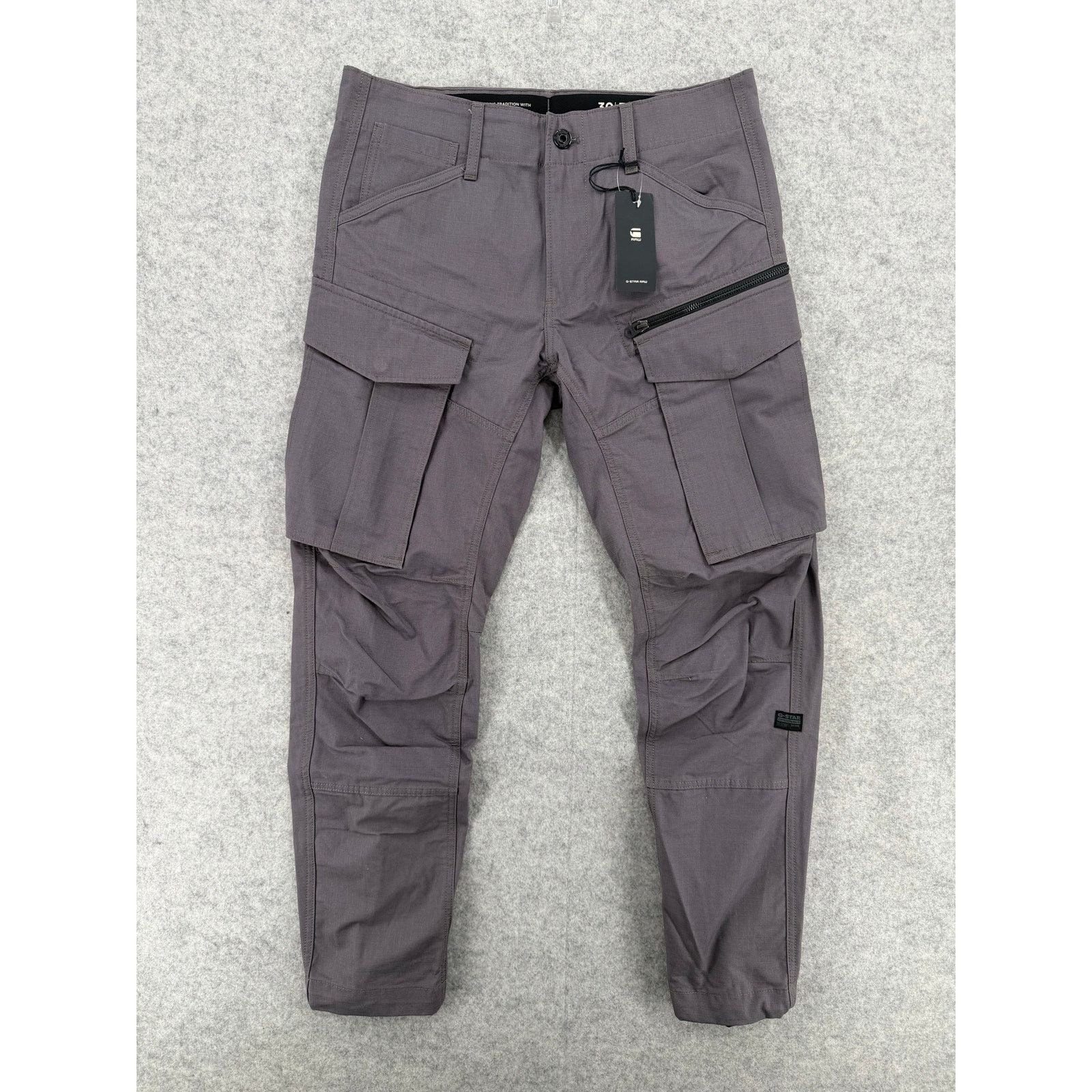 G-Star NWT G-Star RAW Rabbit Rovic Zip 3D Tapered Gray Cargo Pants Size US 30 / EU 46 - 1 Thumbnail