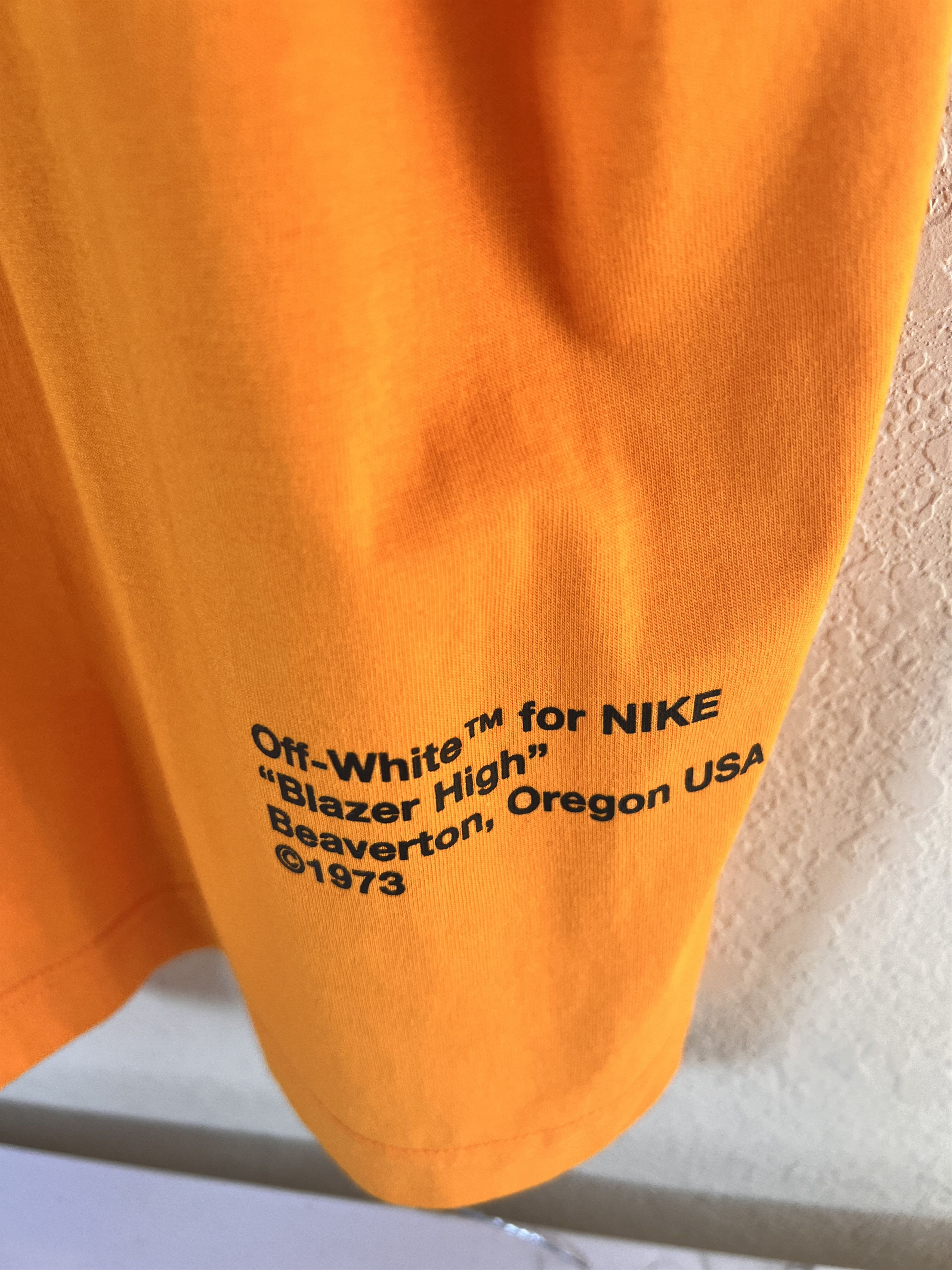 Nike × Off-White NIKE X OFF WHITE VIRGIL ABLOH NRG A6 T SHIRT ORANGE BLACK Size US XXL / EU 58 / 5 - 5 Thumbnail