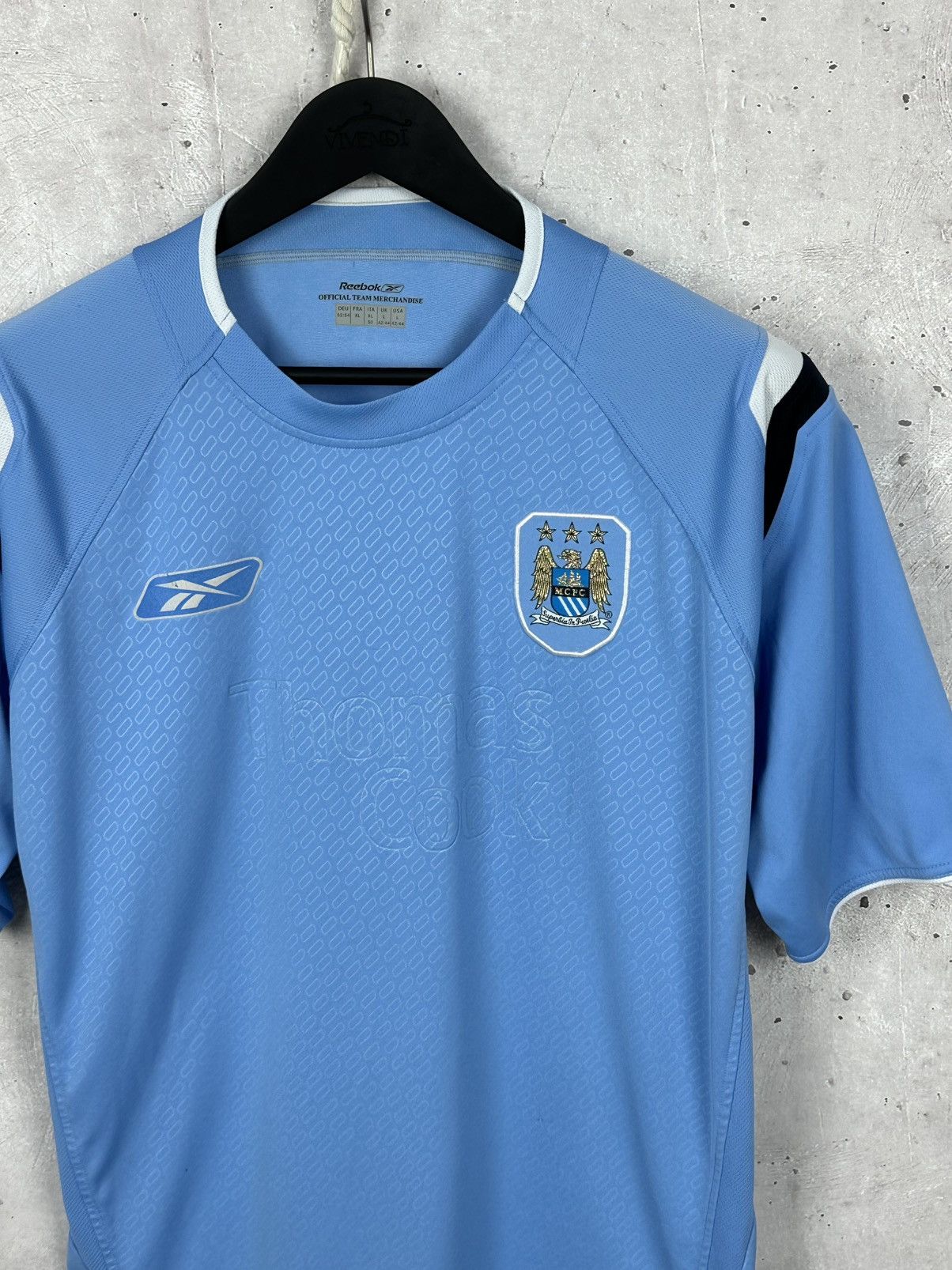 Reebok × Vintage Vintage Reebok Manchester City Blue Soccer Jersey Size US XL / EU 56 / 4 - 2 Thumbnail