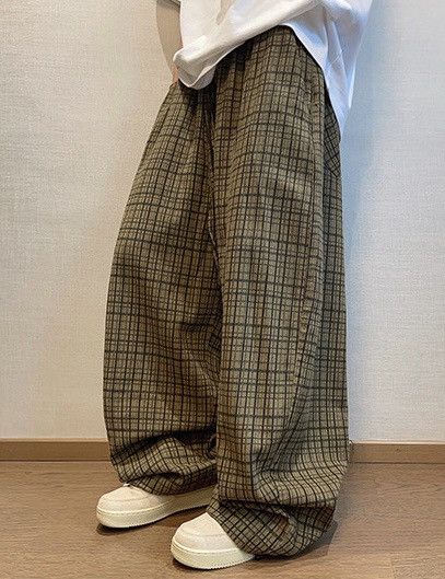 Japanese Brand × Vintage Outdoor retro y2k plaid check pattern baggy pants Size US 28 / EU 44 - 1 Thumbnail