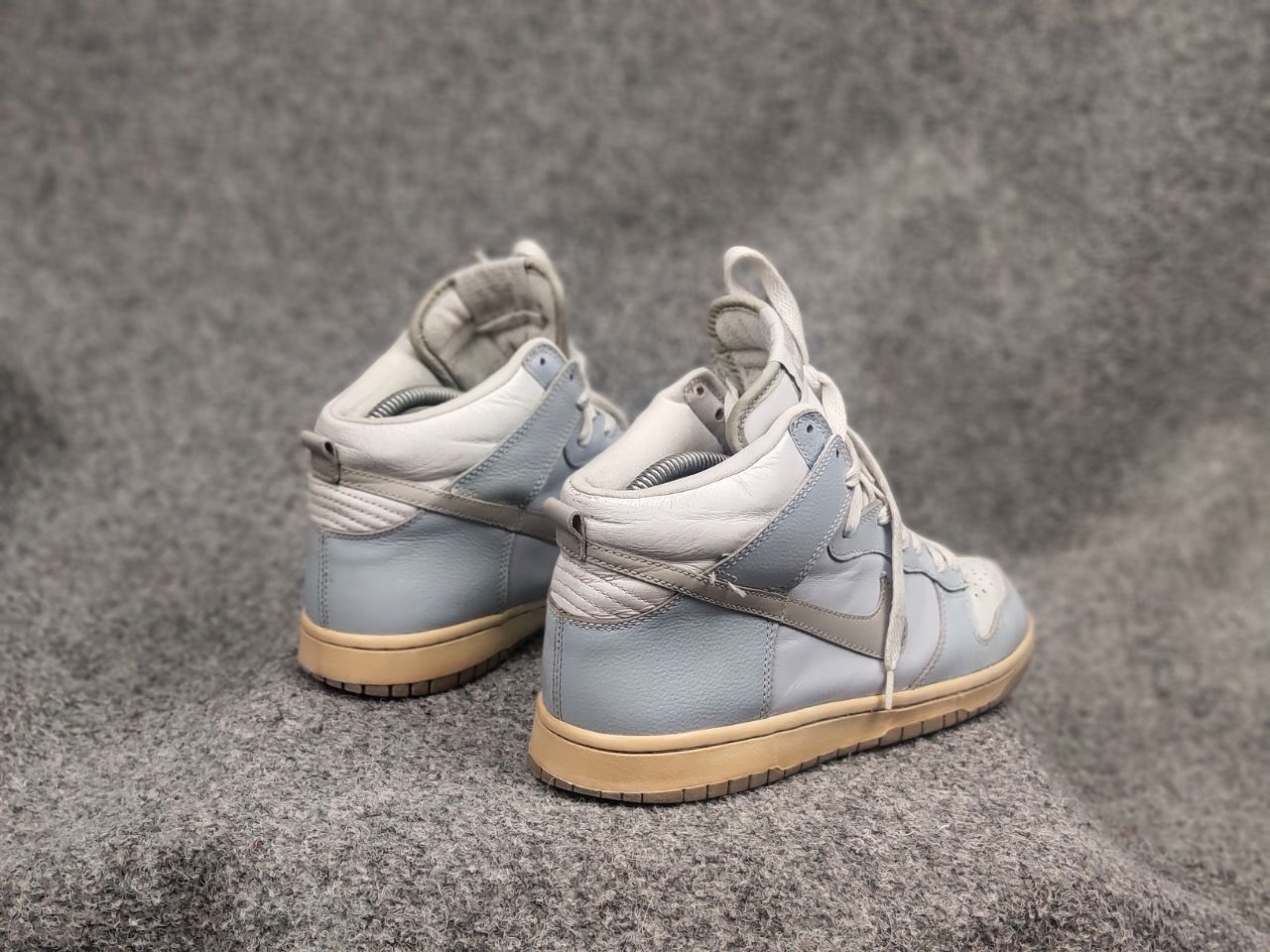 Nike Vintage 2005 Nike Dunk High Blue Gray Leather Sneakers Size US 8 / IT 38 - 18 Thumbnail