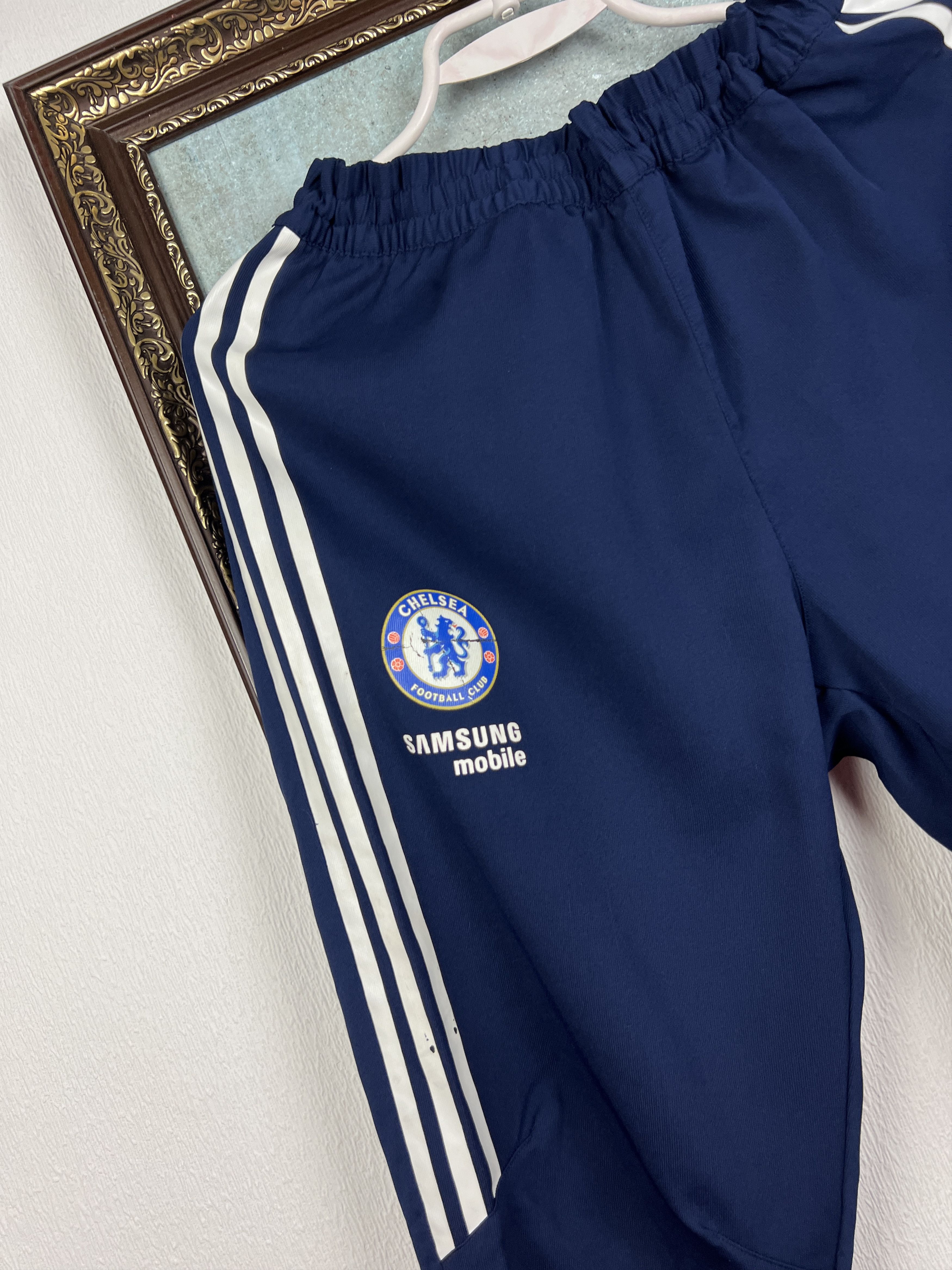 Adidas Vintage Chelsea Football Track Pants Soccer Sweatpants Rare Size US 32 / EU 48 - 2 Thumbnail