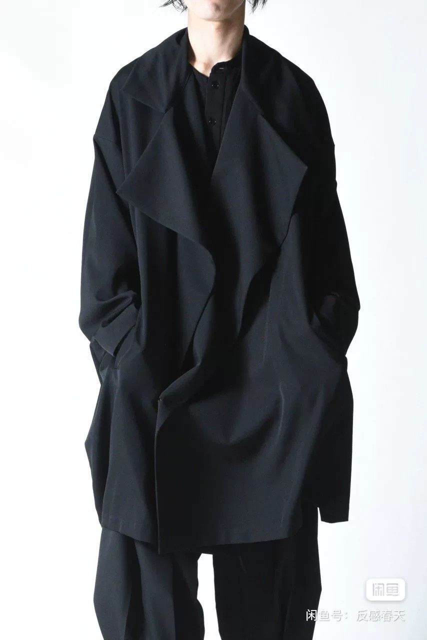 Yohji Yamamoto Yohji Yamamoto Black Wool Coat Size US M / EU 48-50 / 2 - 1 Thumbnail
