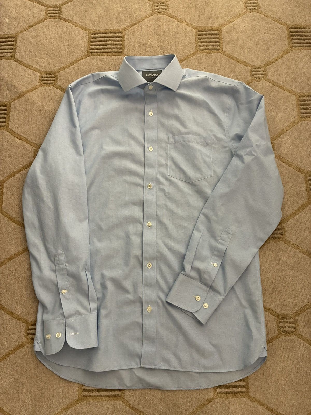 Bonobos Bonobos Wrinkle-Free Standard Fit Dress Shirt 15.5, 35 Size US M / EU 48-50 / 2 - 1 Thumbnail