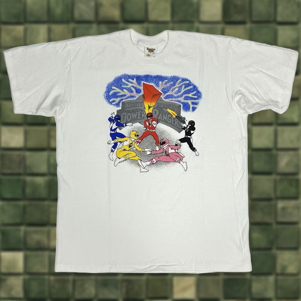 Saba VINTAGE Mighty Morphin Power Rangers Shirt 1994 Saban Rare XL Adult Black Mens Size US XL / EU 56 / 4 - 1 Thumbnail