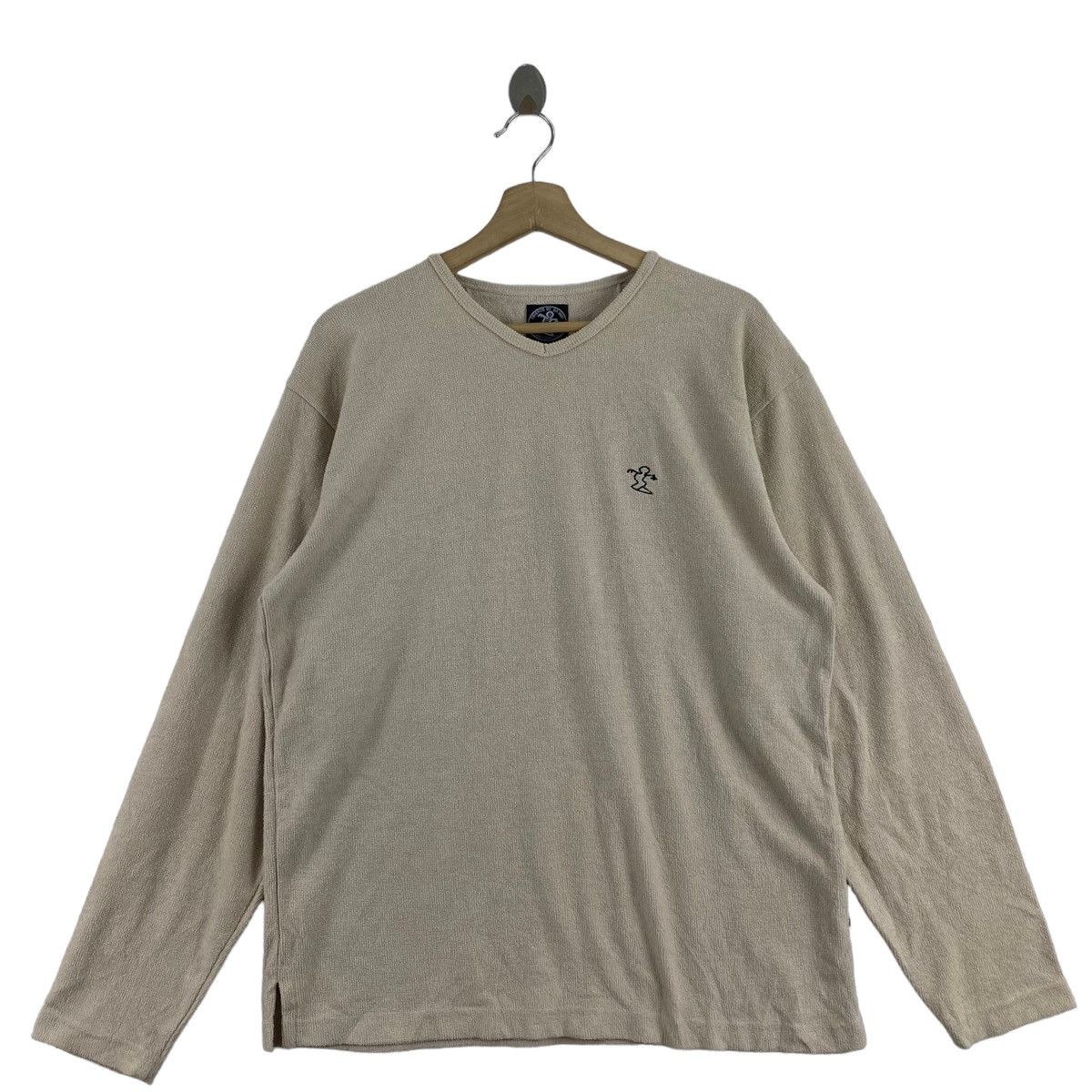 Other DA HUI HAWAII Surf Small Logo Beige V-neck Sweatshirt Size US M / EU 48-50 / 2 - 1 Thumbnail