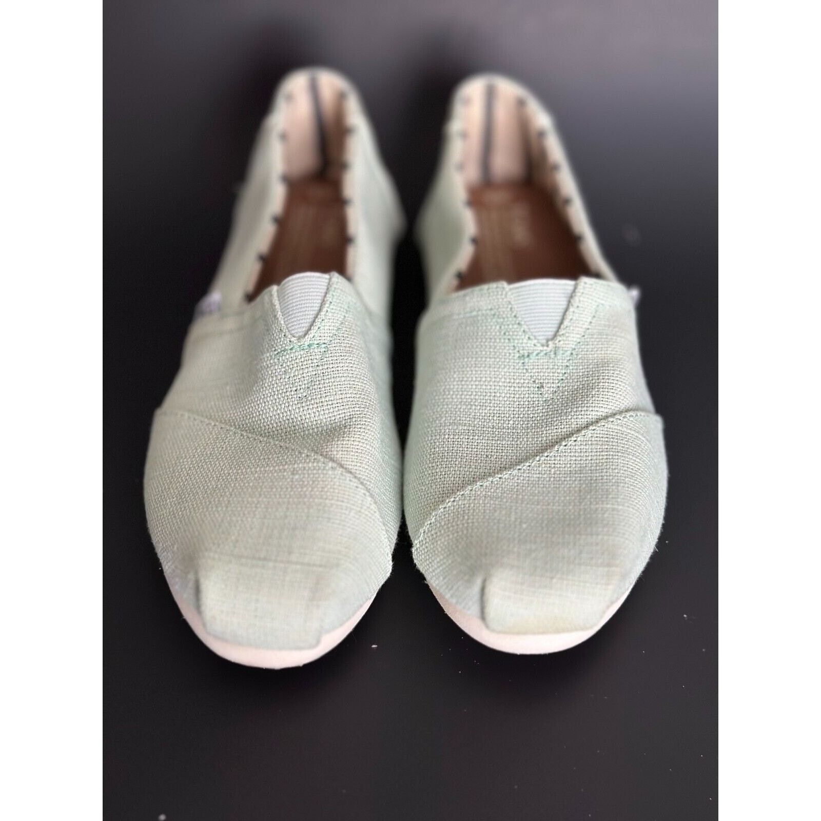 Other TOMS Shoes Slip On Light Mint Green Womens Size 6M Boat Shoe Size US 6 / IT 36 - 2 Thumbnail