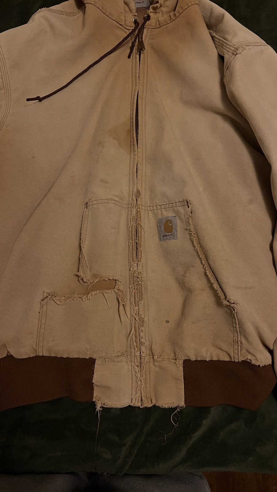 Carhartt Vintage Carhartt Distressed Jacket Size US L / EU 52-54 / 3 - 4 Thumbnail