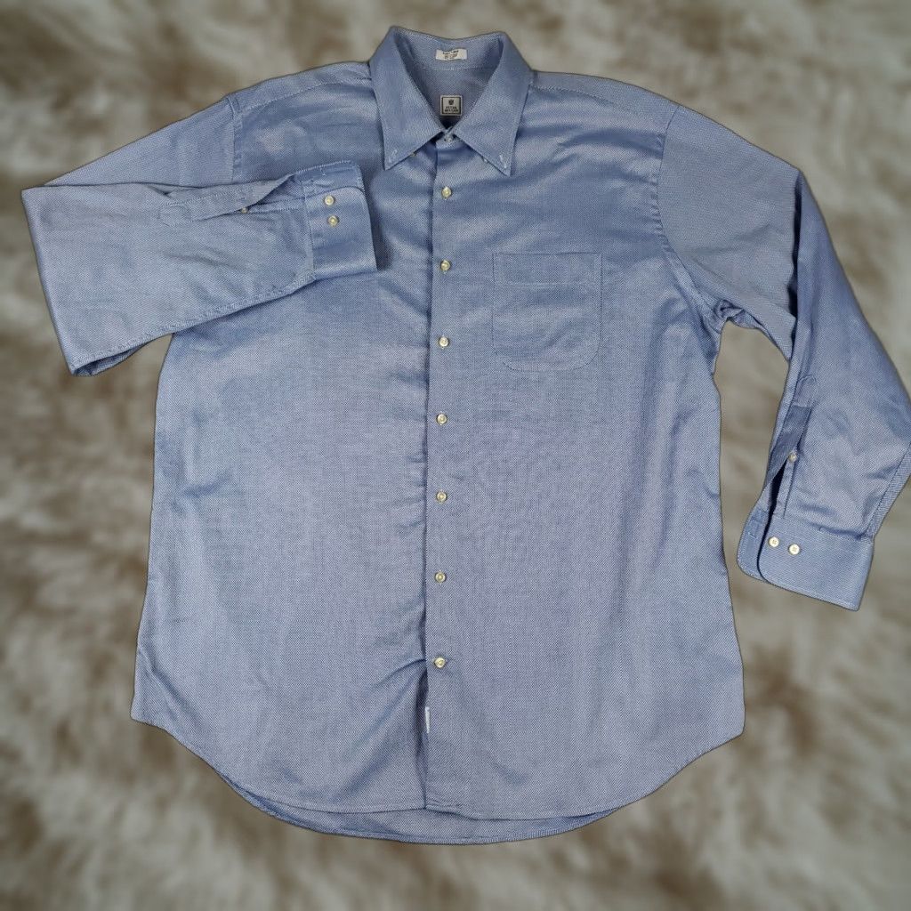 Peter Millar Peter Millar Shirt Mens XL Blue Button Up Long Sleeve Casual Size US XL / EU 56 / 4 - 1 Thumbnail
