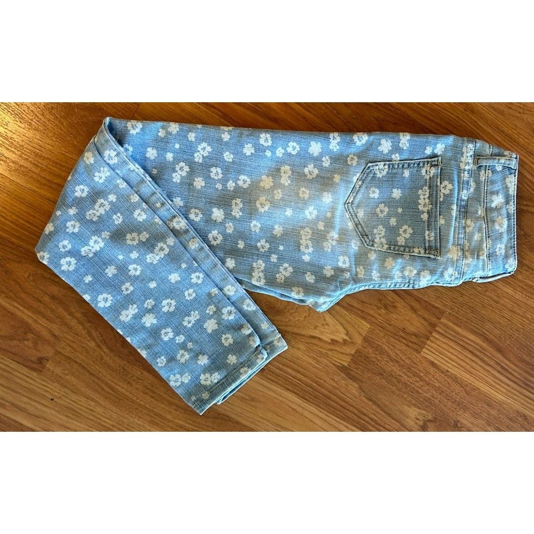 Free People Free People Blue Floral Jeans - Girls Size W25 Size 25" / US 0 / IT 36 - 4 Thumbnail