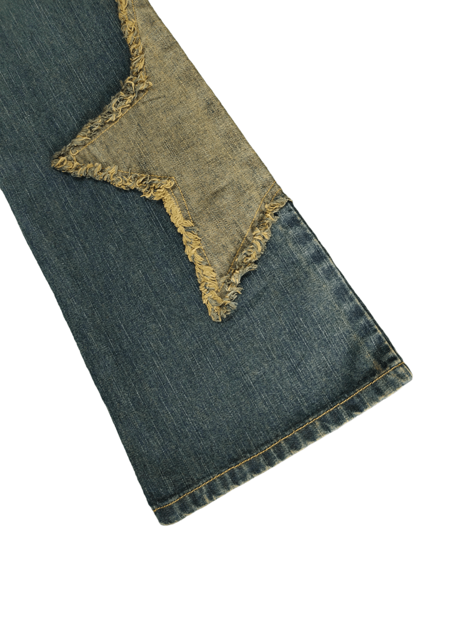 Hysteric Glamour × Undercover Flare Jeans Penthouse Club Stars Patches Denim Boot Cut Y2k Size US 26 / EU 42 - 18 Thumbnail